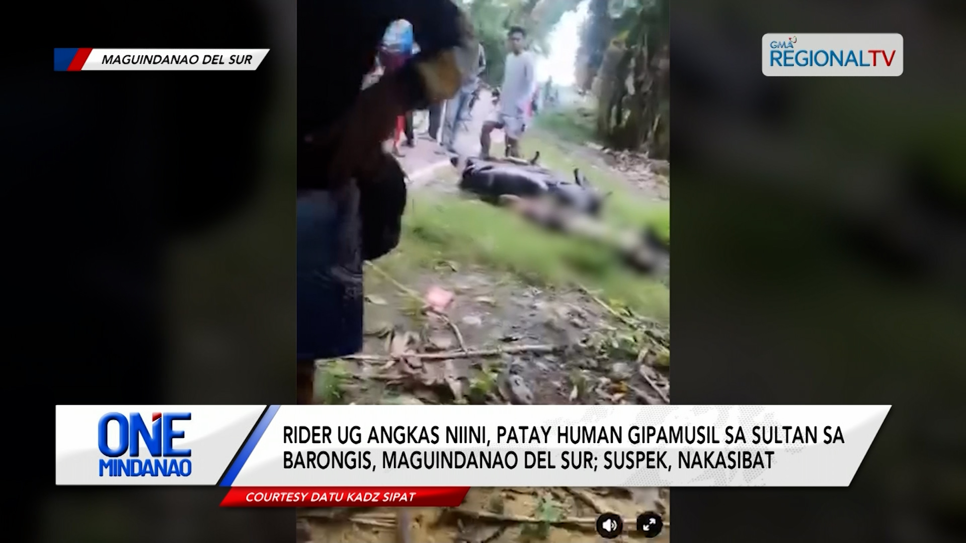 Rider ug angkas niini, patay human gipamusil sa Barongis, Maguindanao del Sur I One Mindanao