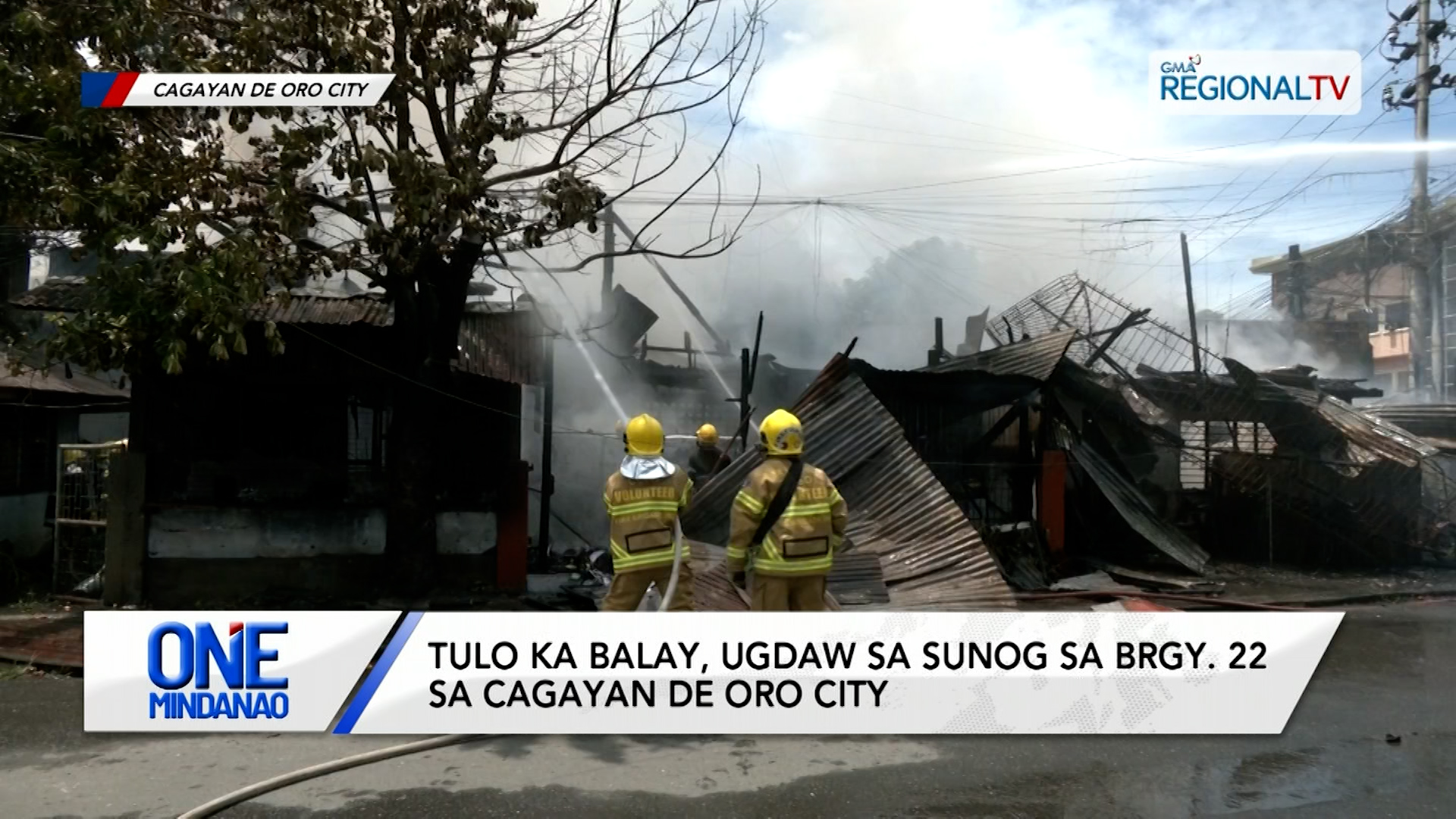 Tulo ka balay, ugdaw sa sunog sa Brgy. 22 sa Cagayan de Oro City | One Mindanao