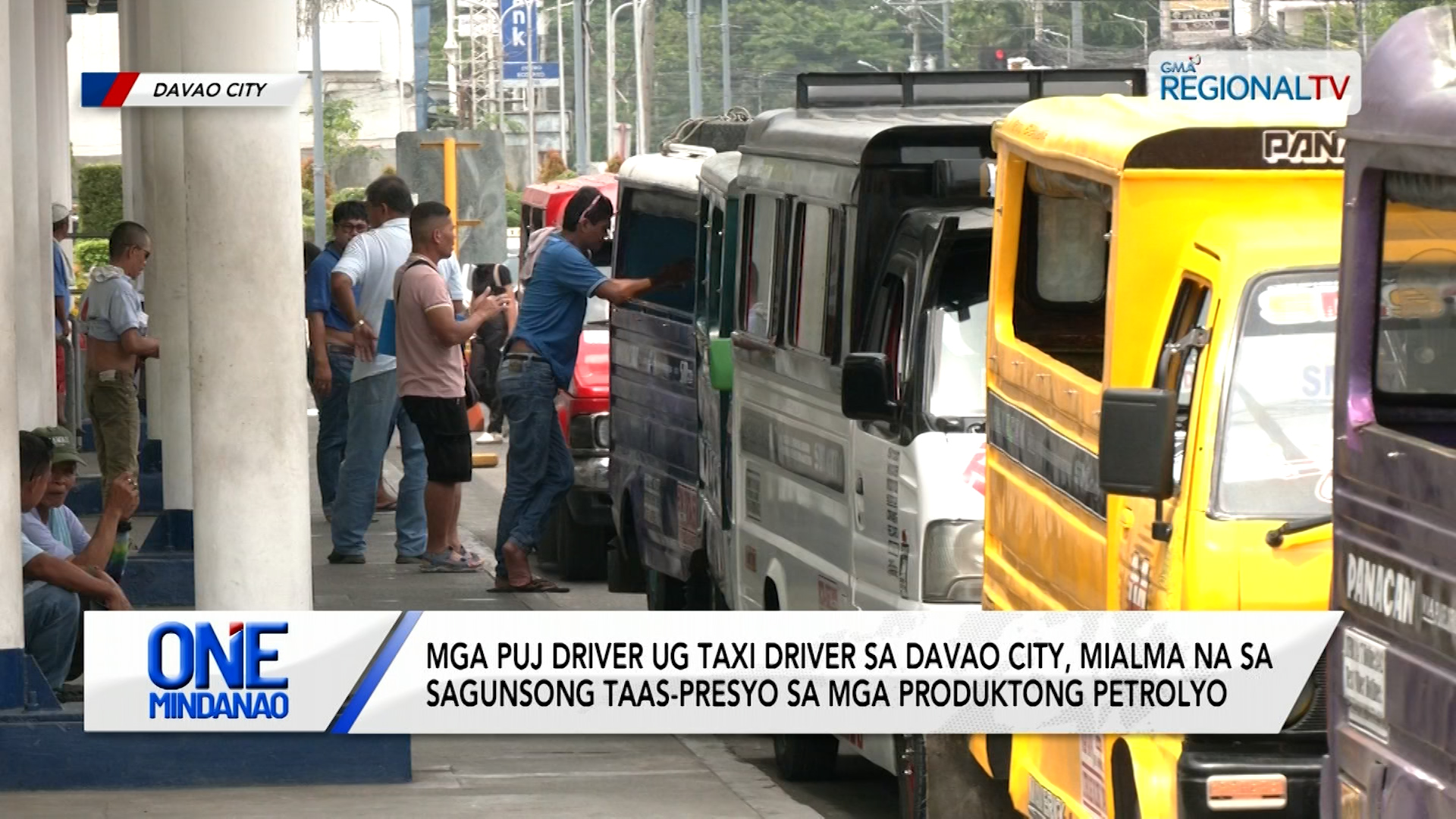 Mga PUJ driver ug taxi driver sa Davao City, mialma na taas-presyo sa mga petrolyo | One Mindanao