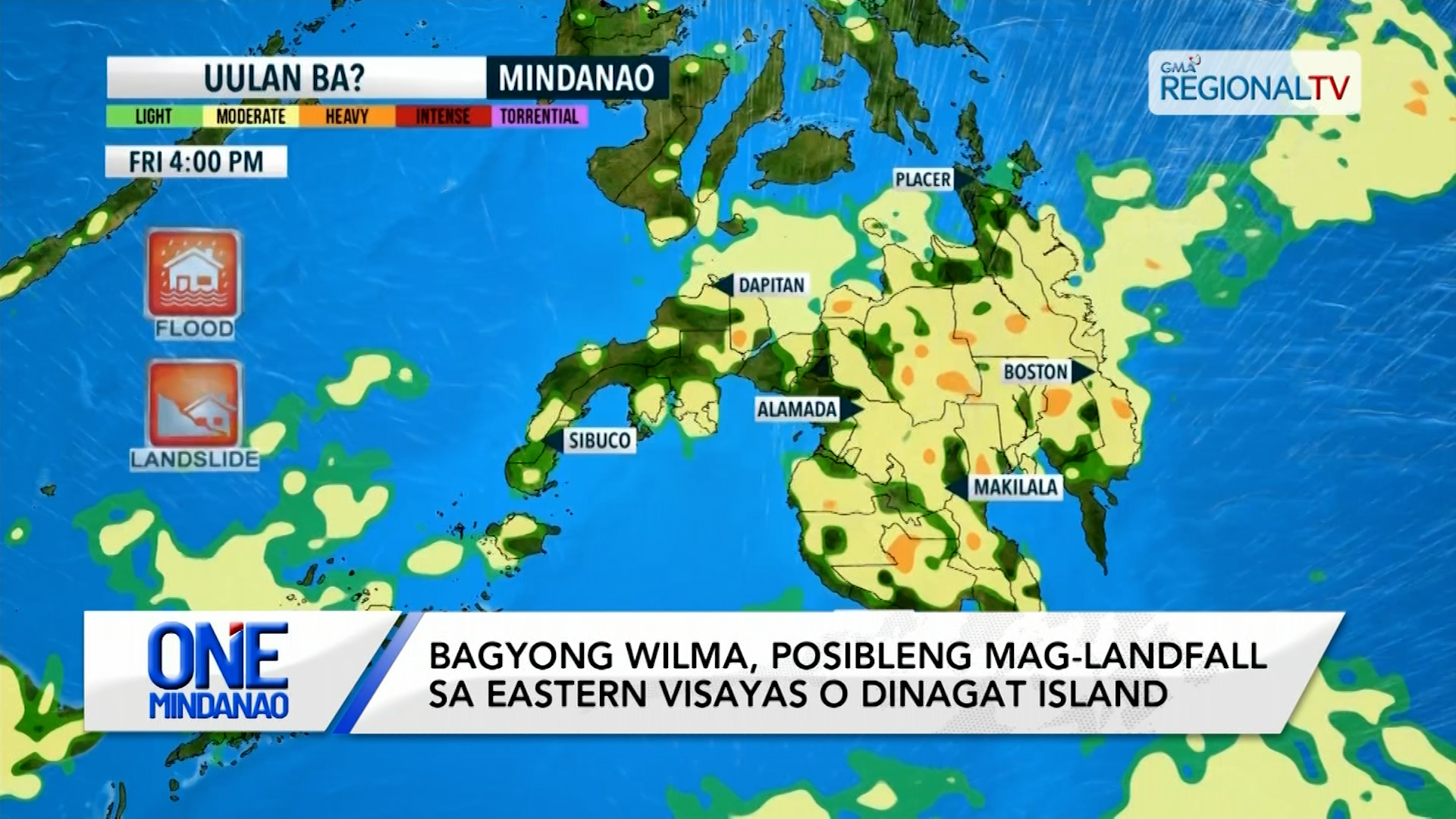 Bagyong Wilma, posibleng mag-landfall sa Eastern Visayas o Dinagat Island | One Mindanao
