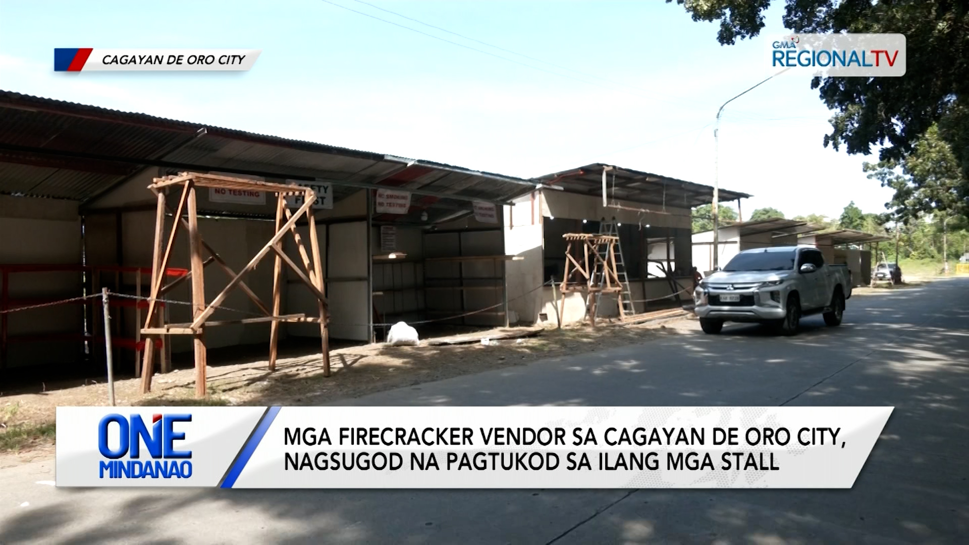 Mga firecracker vendor, nagsugod na pagtukod sa ilang mga stall | One Mindanao