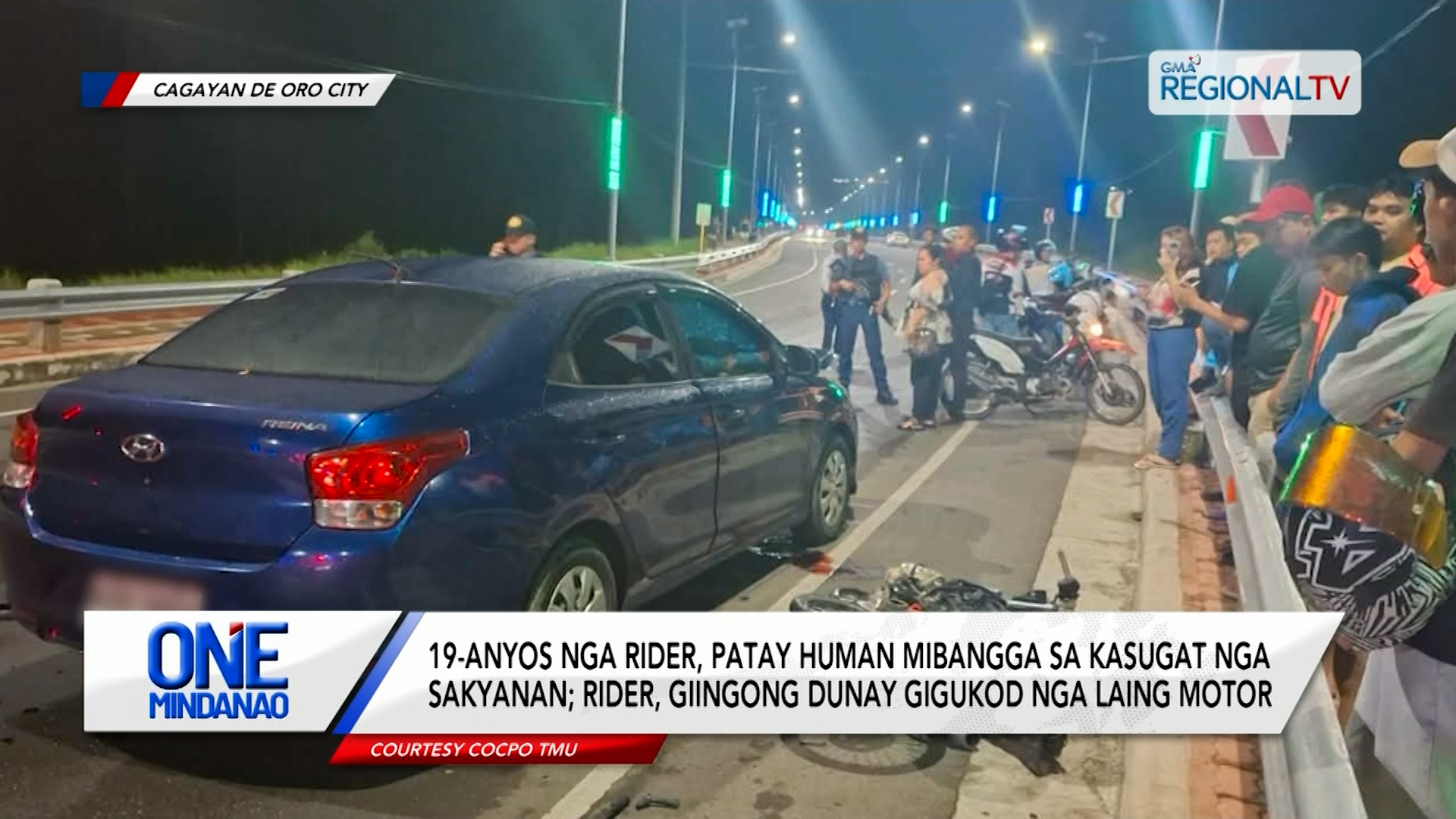 19-anyos nga rider, patay human mibangga sa kasugat nga sakyanan | One Mindanao