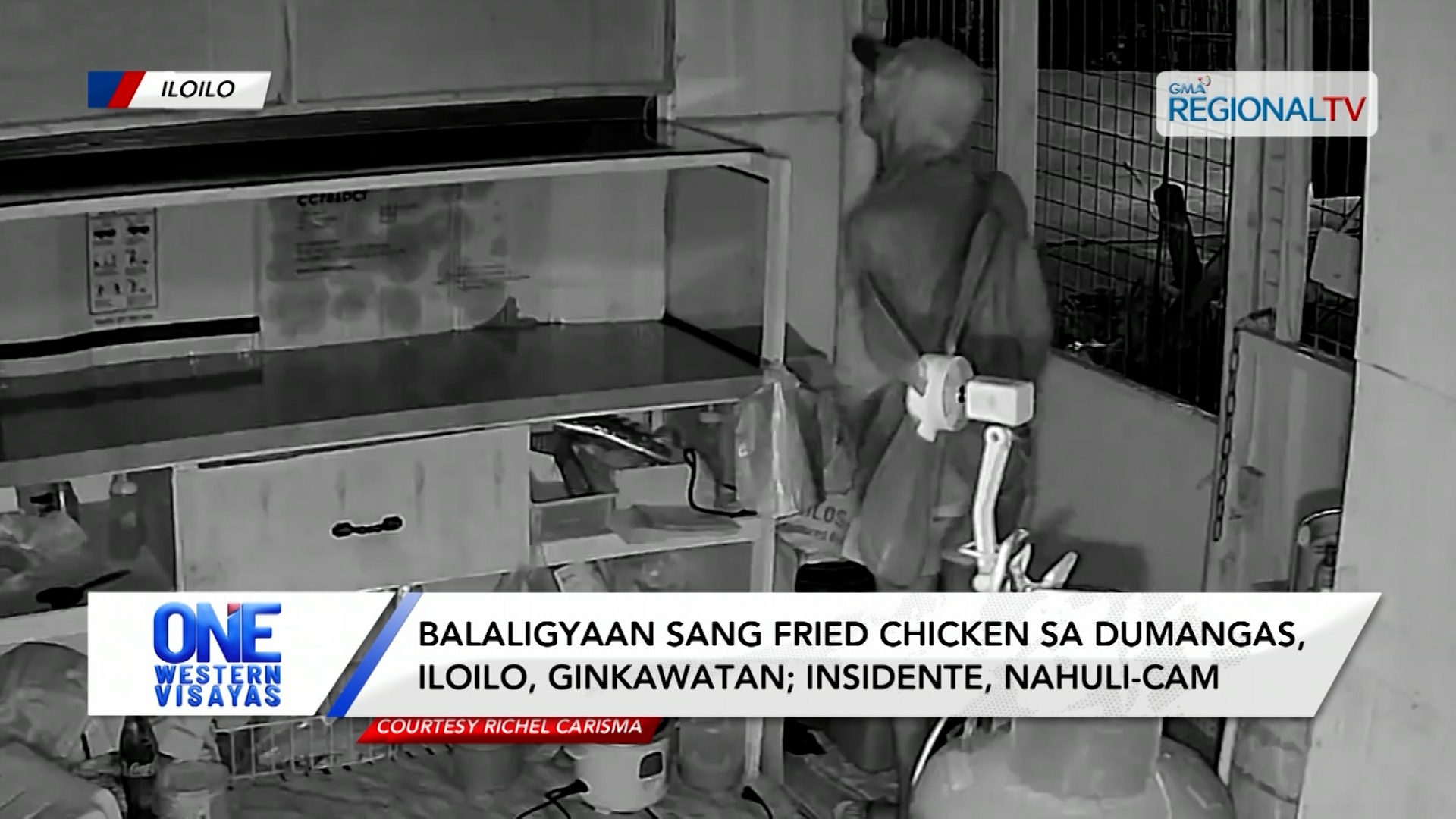 Balaligyaan sang fried chicken sa Dumangas, Iloilo, ginkawatan; nahuli-cam | One Western Visayas