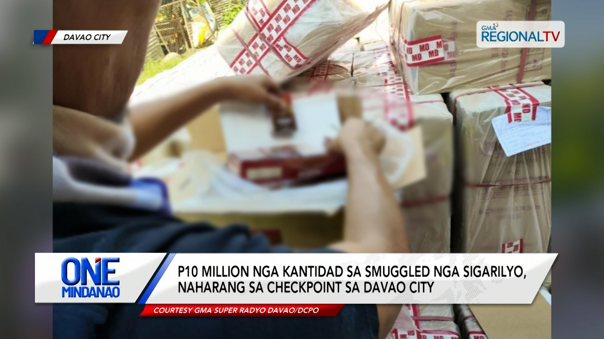P10 million nga smuggled nga sigarilyo, naharang sa checkpoint | One Mindanao