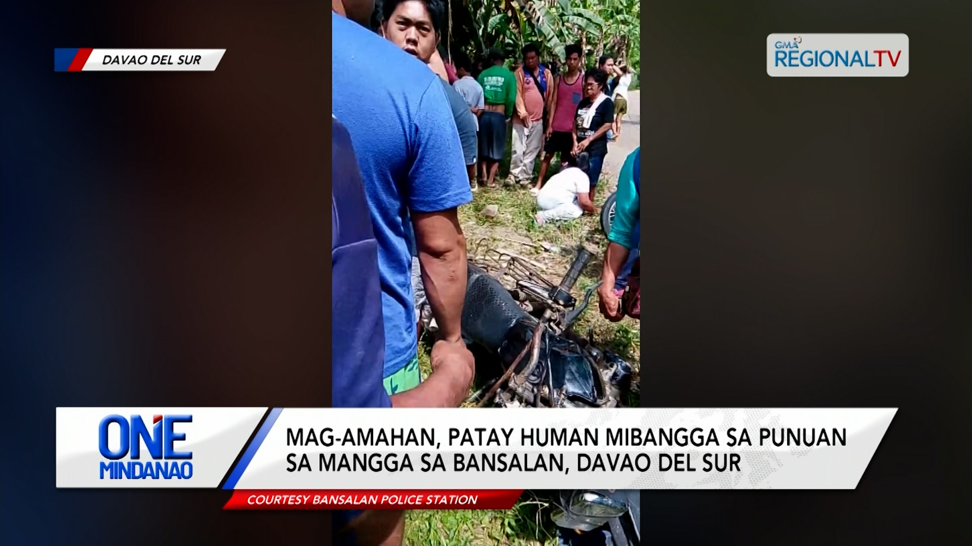 Mag-amahan, patay human mibangga sa punuan sa mangga | One Mindanao