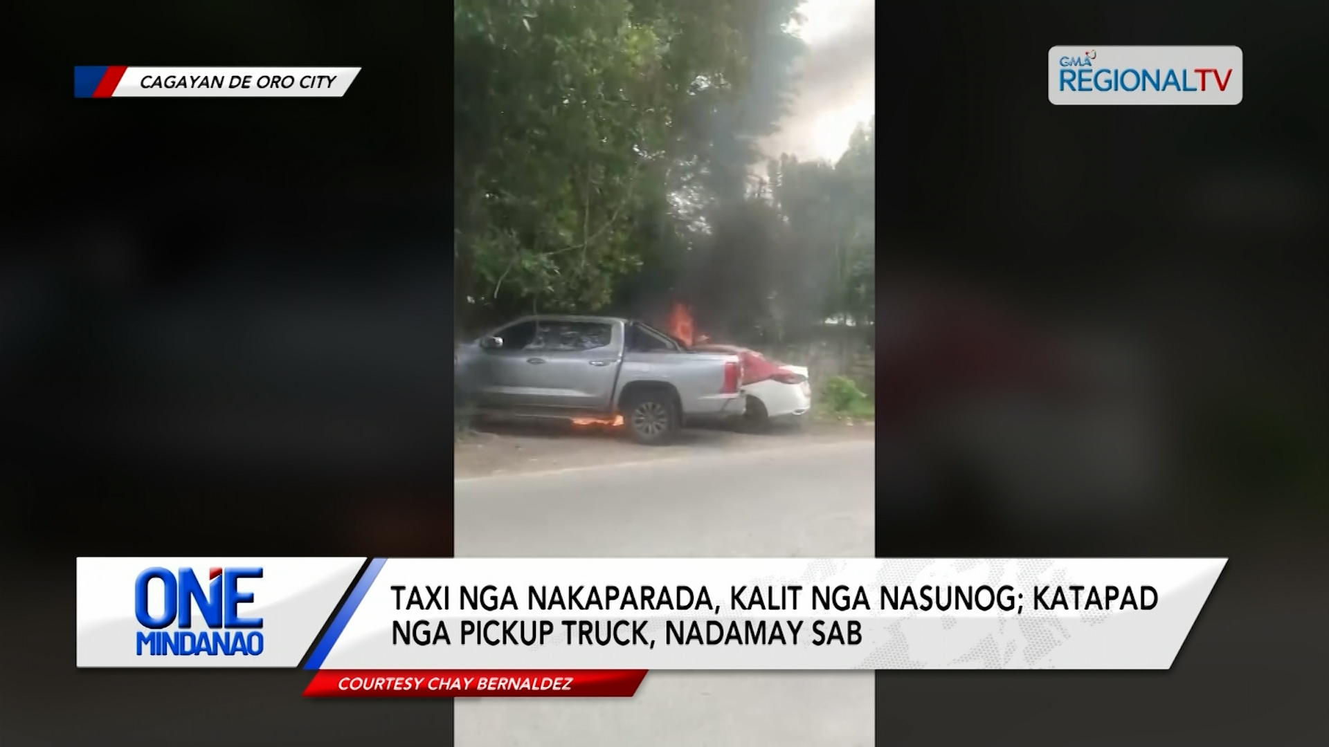 Taxi nga nakaparada, kalit nga nasunog | One Mindanao