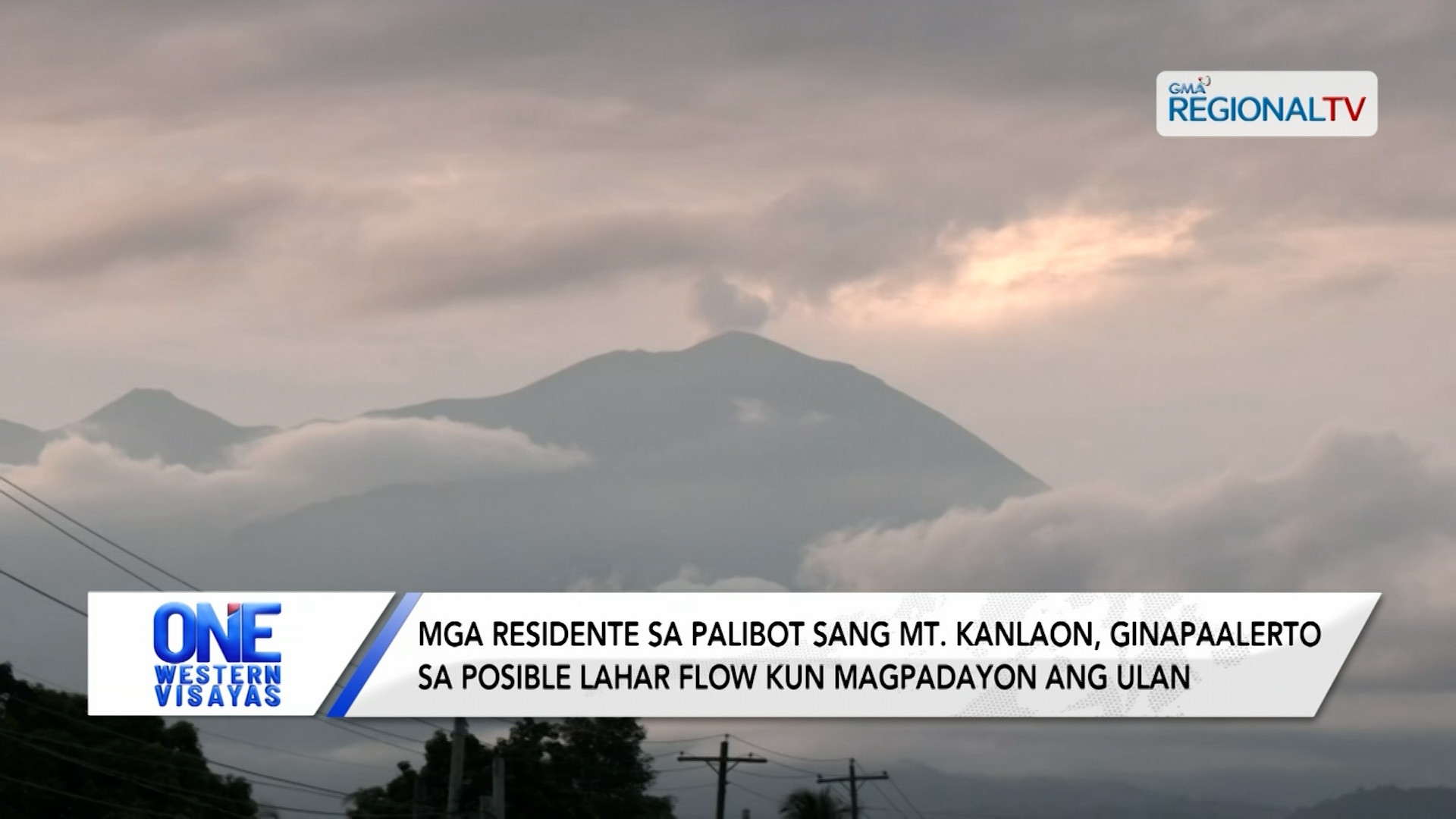 Mga residente sa palibot sang Mt. Kanlaon, ginapaalerto sa posible lahar flow| One Western Visayas