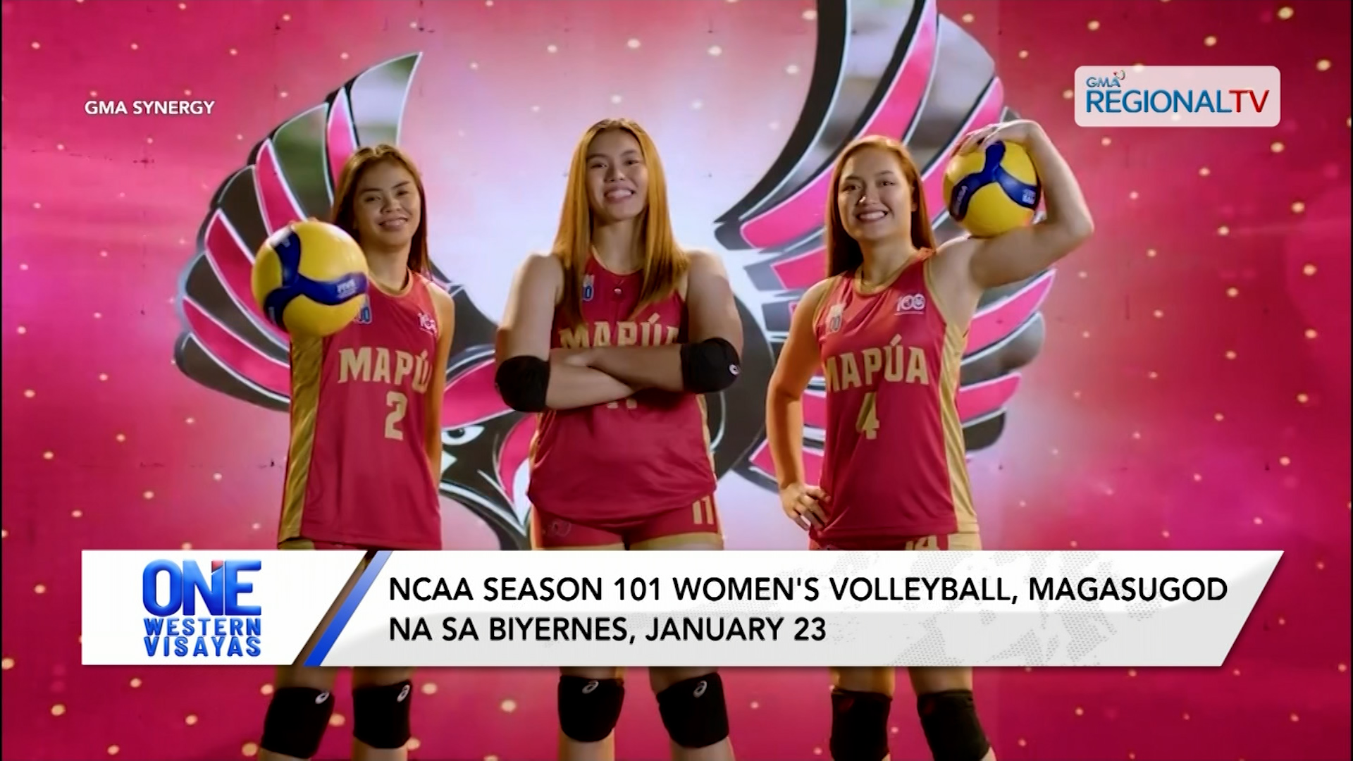 NCAA Season 101 Women's Volleyball, magasugod na sa Biyernes, January 23 | One Western Visayas