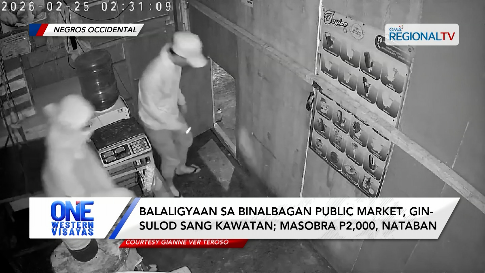 Balaligyaan sa Binalbagan Public Market, ginsulod sang kawatan; nahuli-cam | One Western Visayas