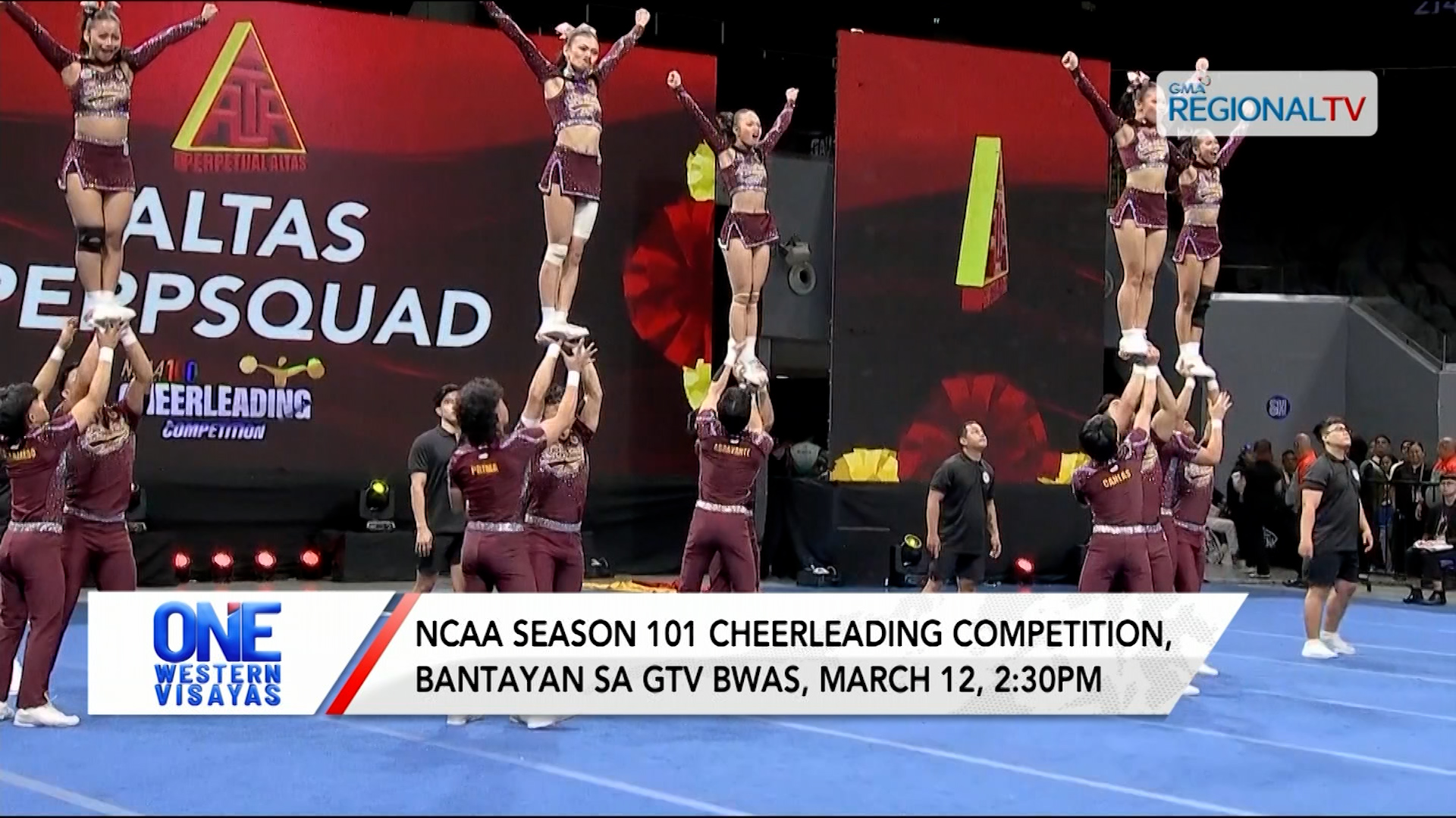 NCAA Season 101 Cheerleading Competition, bantayan sa GTV sa March 12, 2:30PM | One Western Visayas