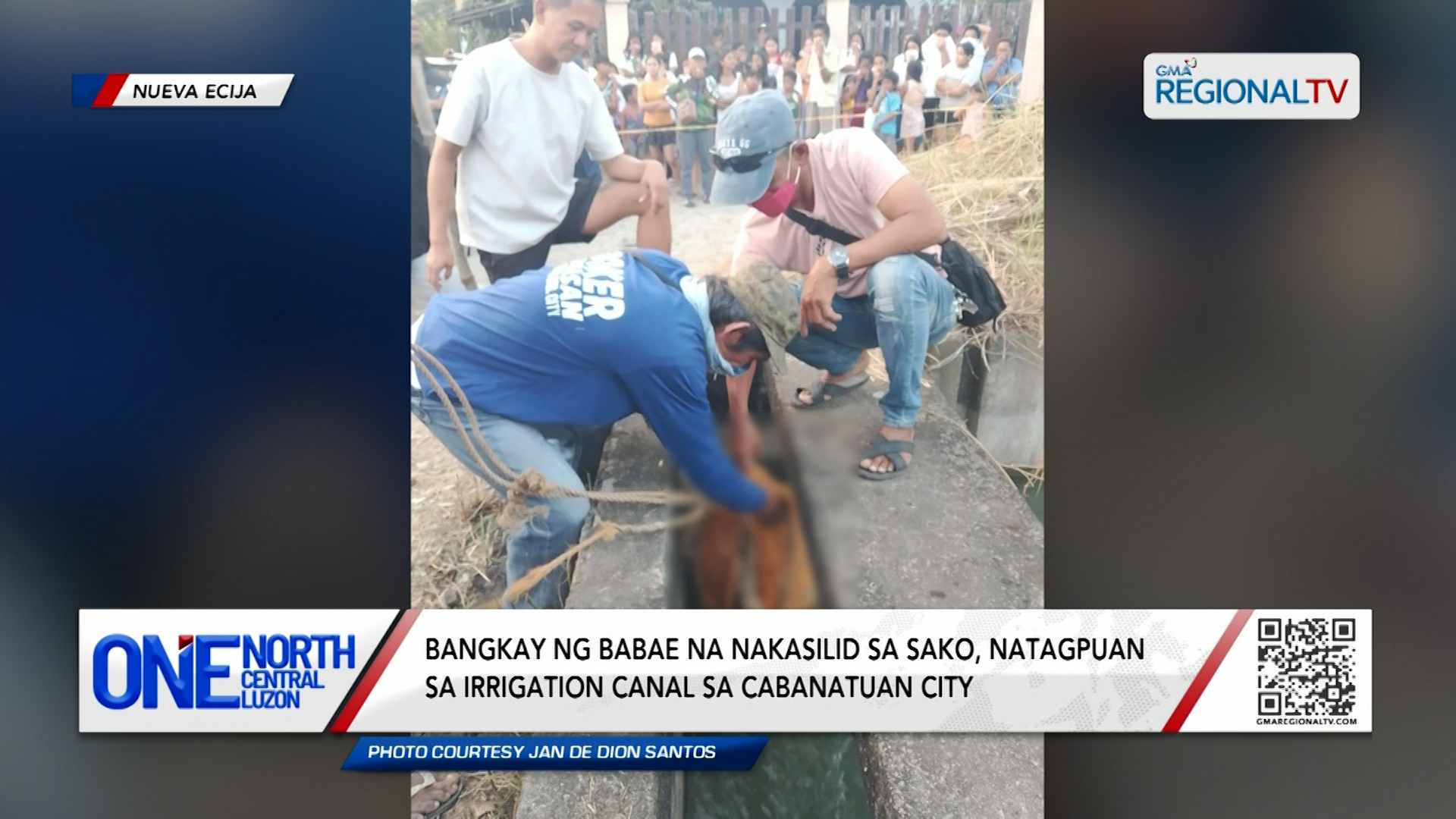 Bangkay ng babae na nakasilid sa sako, natagpuan sa irrigation canal | One North Central Luzon