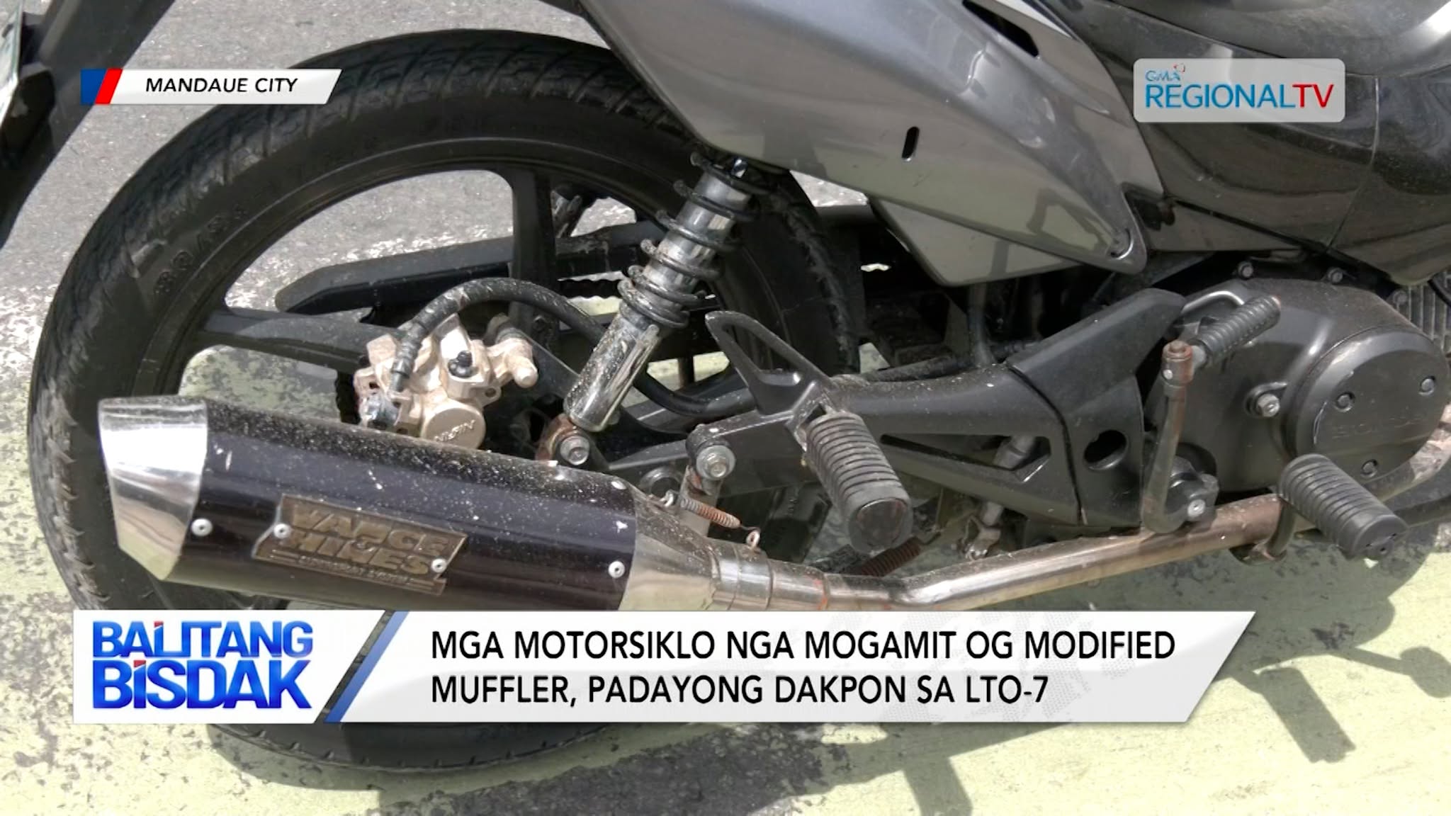 Mga Motorsiklo nga Mogamit og Modified Muffler, padayong dakpon sa LTO-7 | Balitang Bisdak