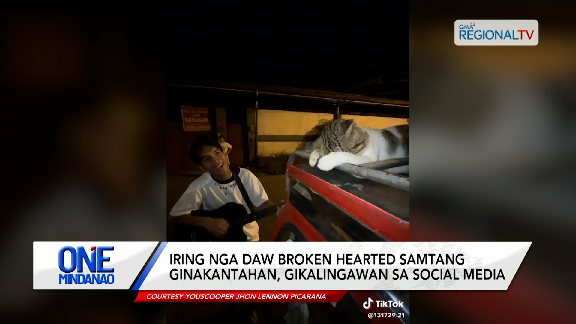 Iring nga daw broken hearted samtang ginakantahan, gikalingawan | One Mindanao