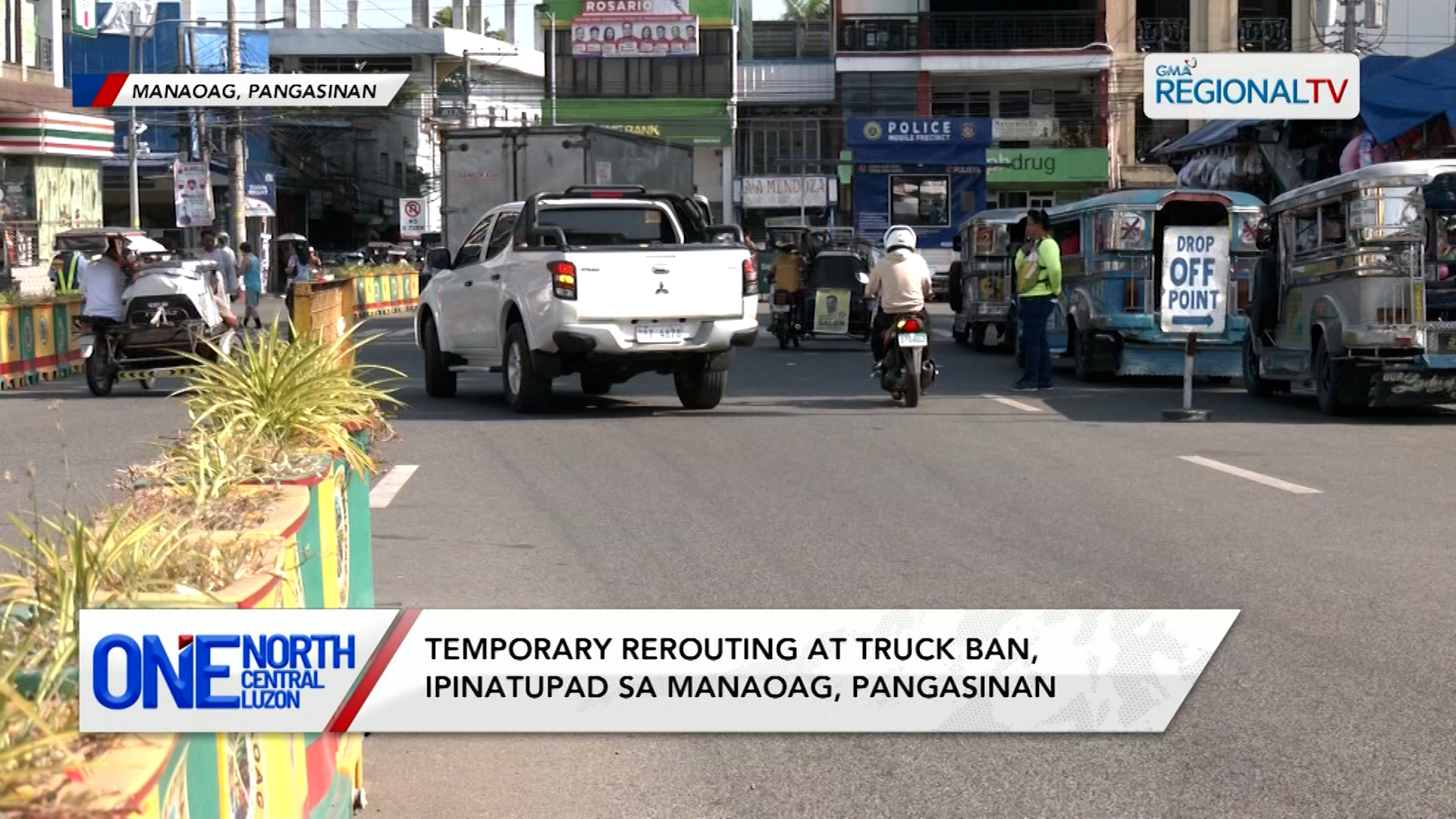 Temporary rerouting at truck ban, ipinatupad sa Manaoag, Pangasinan | One North Central Luzon