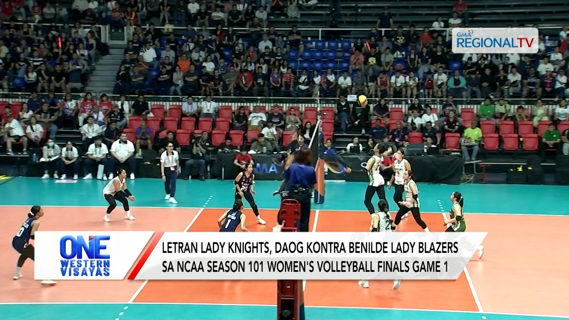 Letran Lady Knights, daog sa NCAA season 101 Women's Volleyball finals game 1 | One Western Visayas
