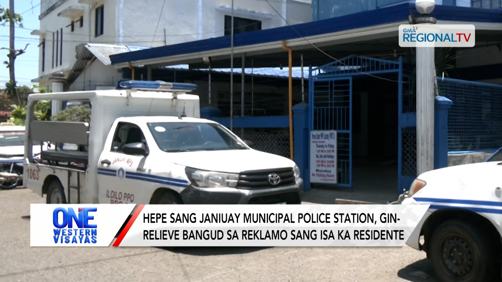 Hepe sang Janiuay police, gin-relieve bangud sa reklamo sang isa ka residente | One Western Visayas