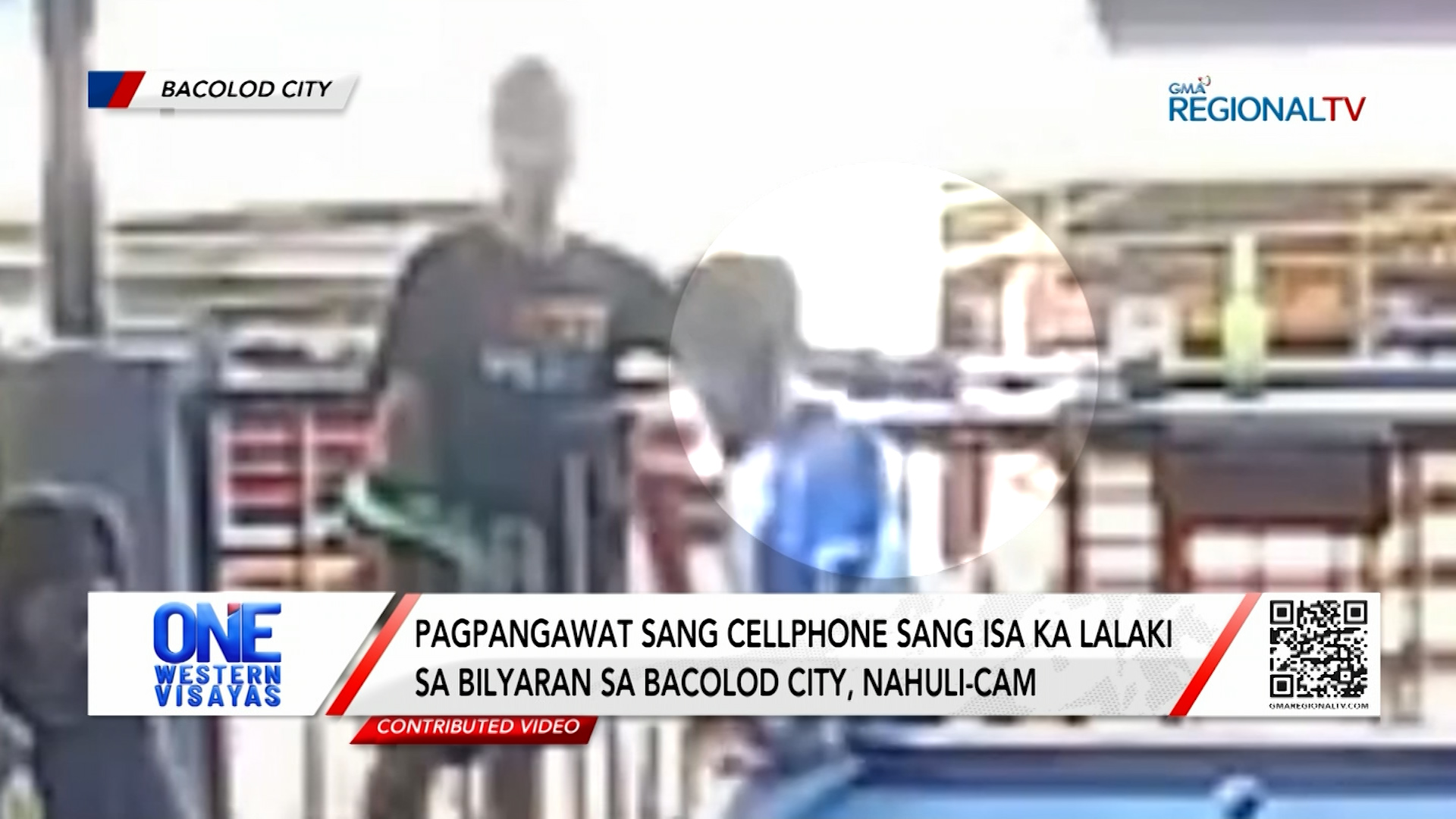 Pagpangawat sang cellphone sang lalaki sa bilyaran sa Bacolod City, nahuli-cam | One Western Visayas