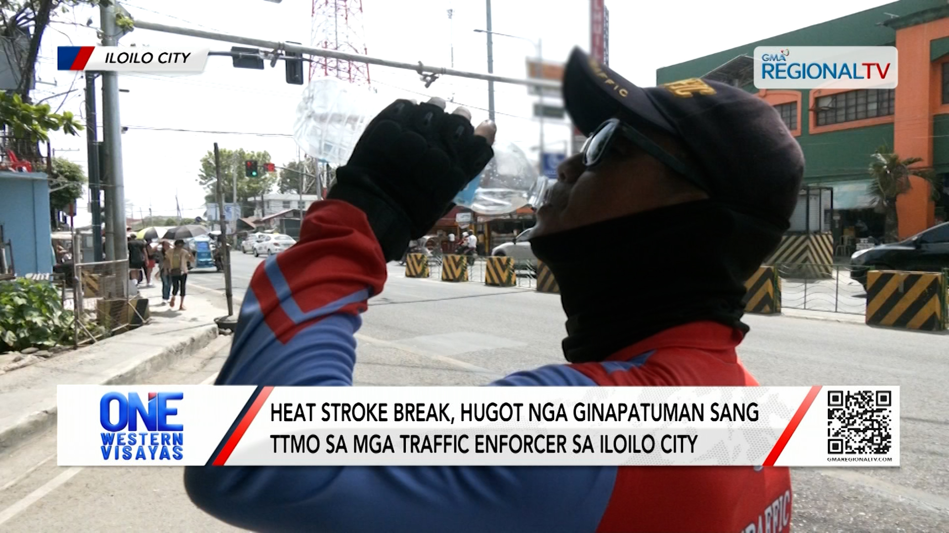 Heat stroke break, hugot nga ginapatuman sa traffic enforcers sa Iloilo City | One Western Visayas