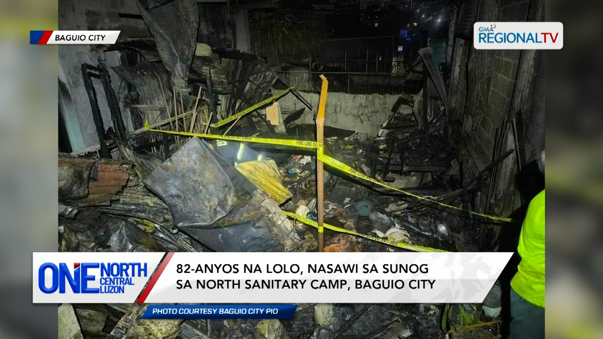 82-anyos na lolo, nasawi sa sunog sa Baguio City | One North Central Luzon
