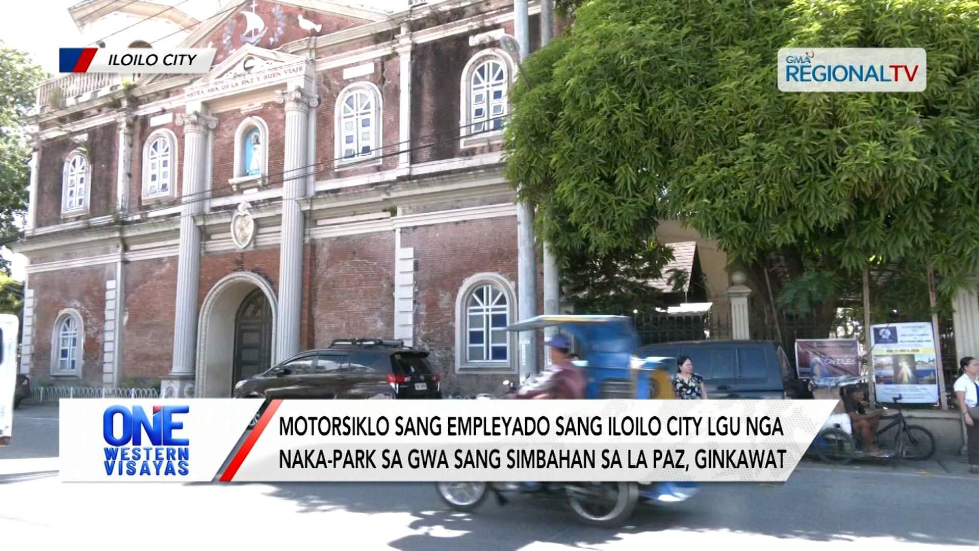 Motorsiklo nga naka-park sa gwa sang simbahan sa La Paz, ginkawat | One Western Visayas