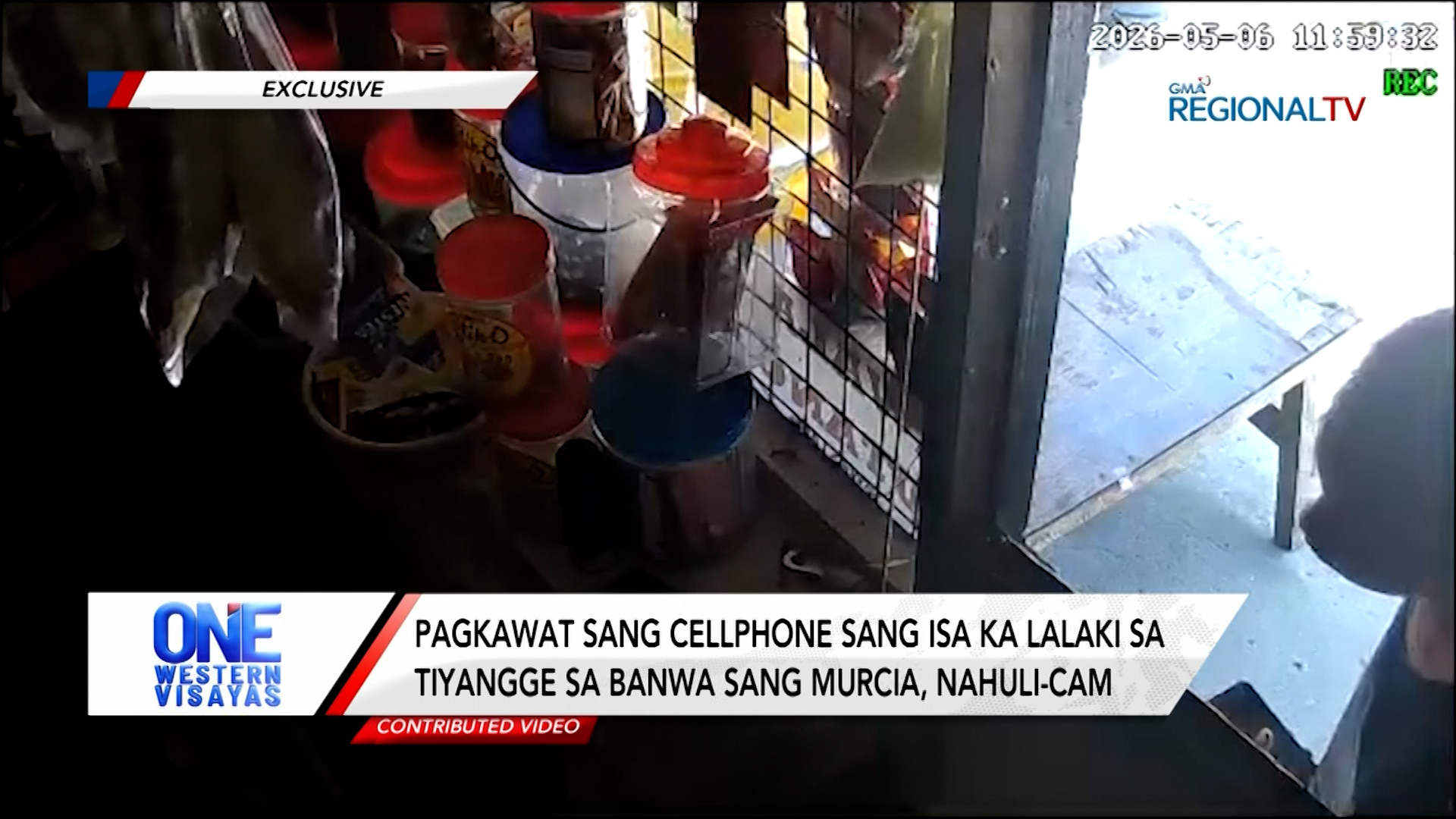 Pagkawat sang cellphone sa tiyangge sa banwa sang Murcia, nahuli-cam | One Western Visayas