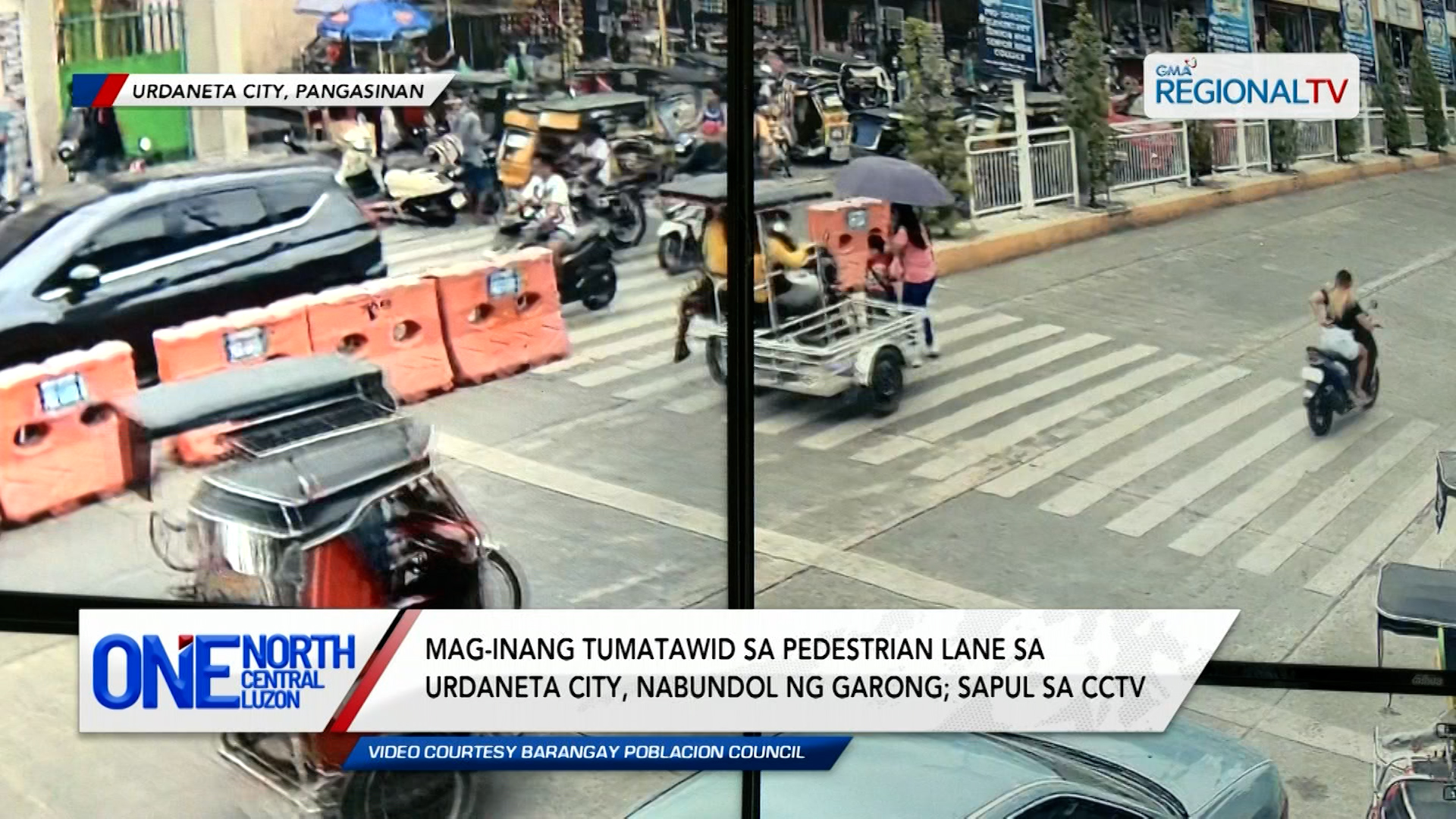 Mag-inang tumatawid sa pedestrian lane sa Urdaneta City, nabundol | One North Central Luzon