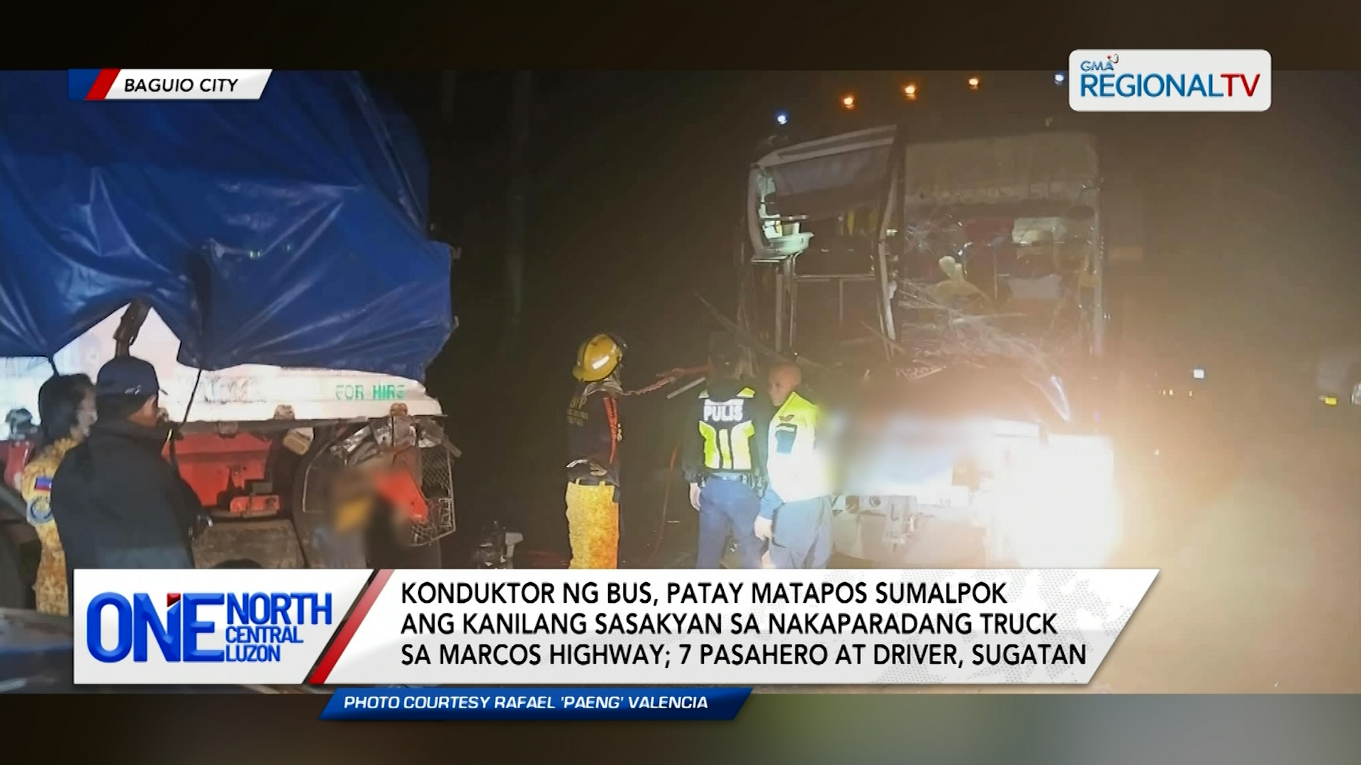 Konduktor, patay matapos sumalpok ang sasakyan sa nakaparadang truck | One North Central Luzon