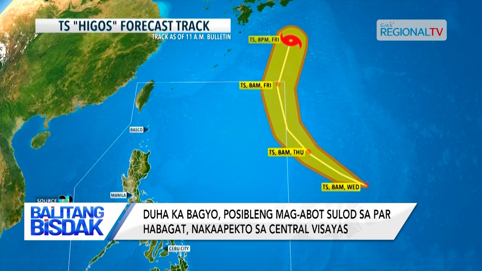 2 Bagyo, Posibleng Mag-abot sulod sa PAR | Balitang Bisdak