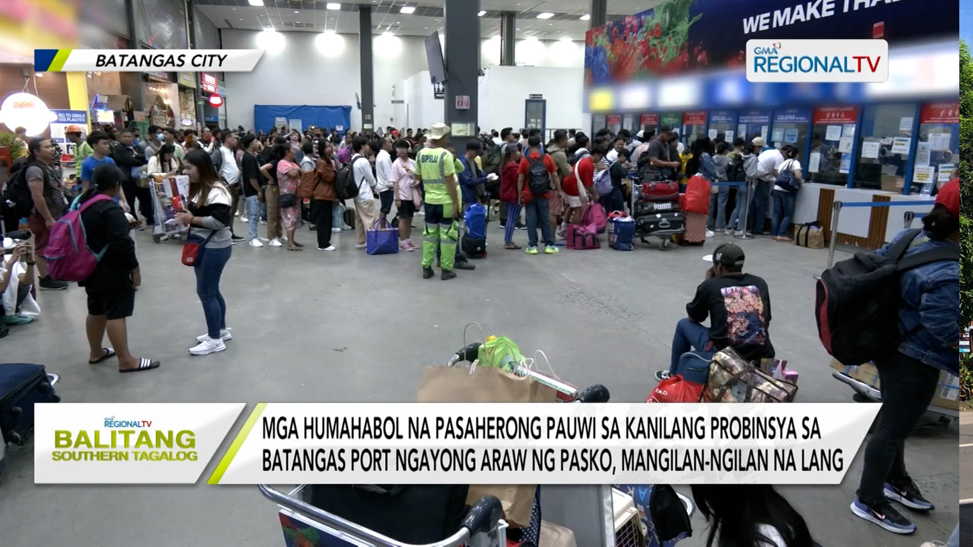 Mga pasaherong humahabol sa Batangas Port, iilan na lang