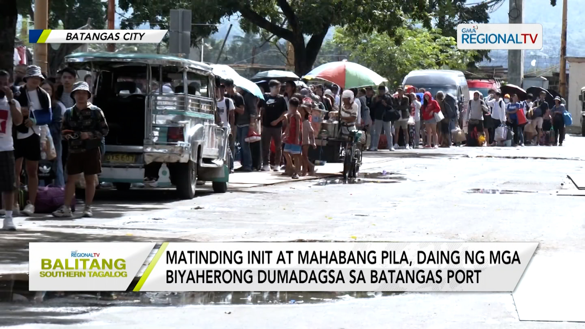 Matinding Init At Mahabang Pila, Daing Ng Mga Pasahero Sa Batangas Port