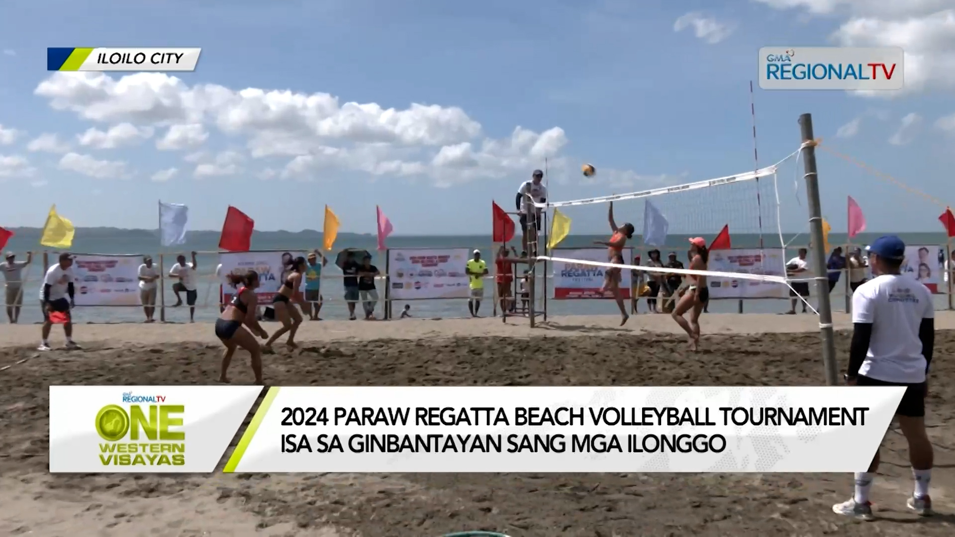 Letran Lady Knights kabahin sang 2024 Paraw Regatta Beach Volleyball Tournament
