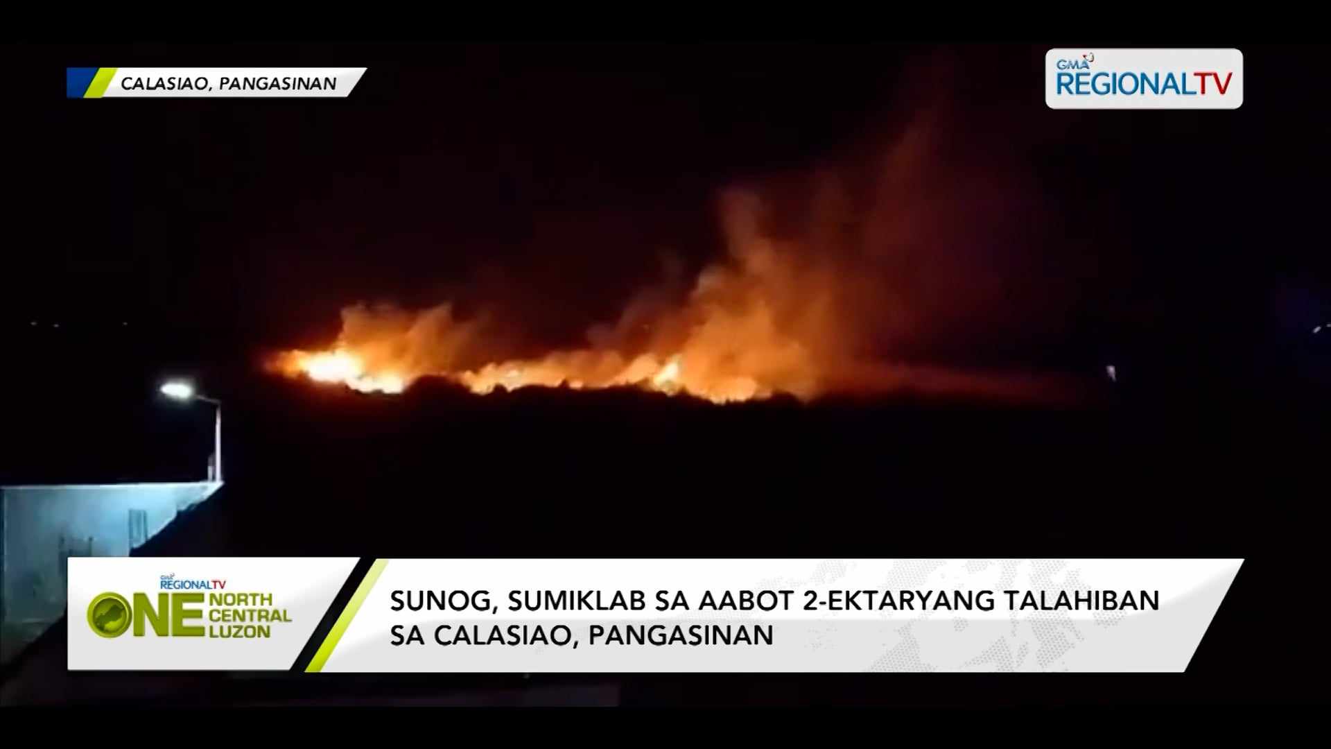 Sunog, Sumiklab Sa Aabot 2-ektaryang Talahiban Sa Calasiao, Pangasinan