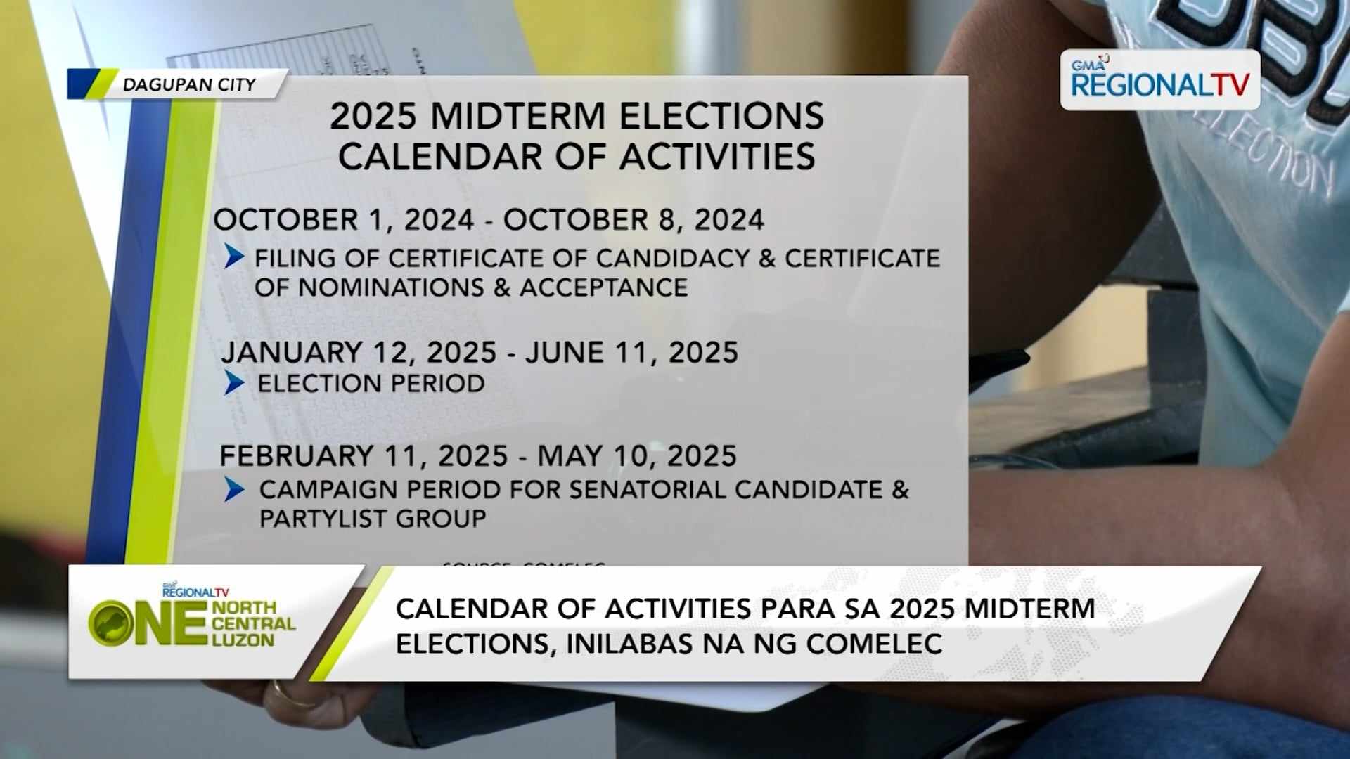 Calendar of Activities para sa 2025 Midterm Elections, inilabas na