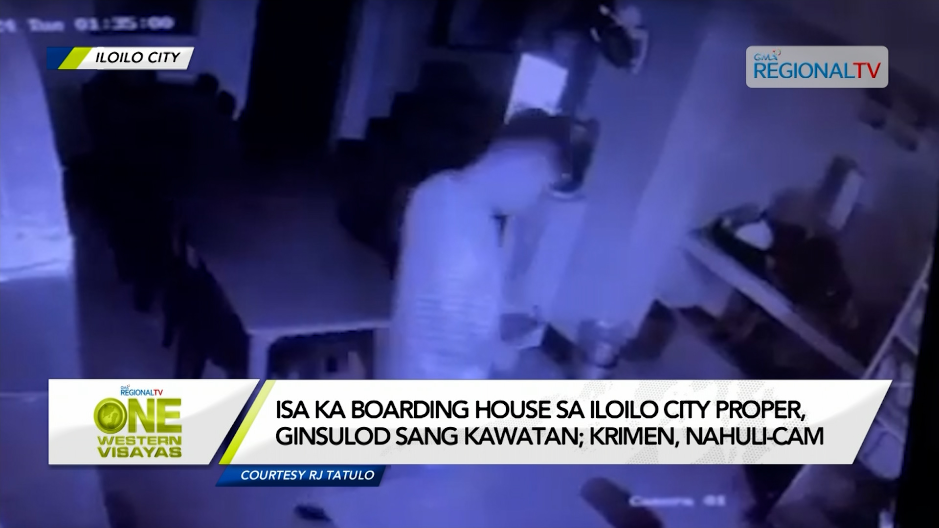 Isa ka boarding house sa Iloilo City Proper, ginsulod sang kawatan; nahuli-cam