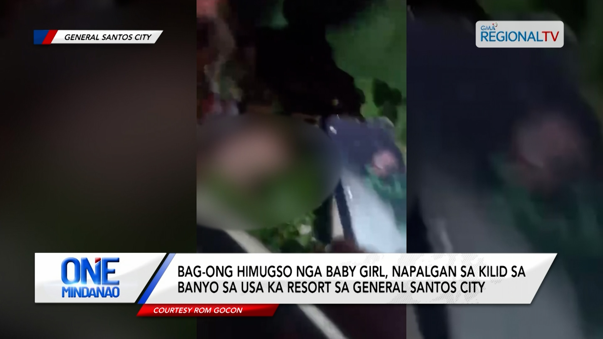 Bag-ong himugso nga baby girl, napalgan sa kilid sa banyo sa usa ka resort