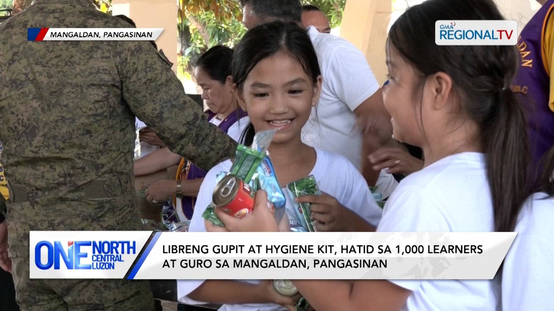 Hygiene kit, hatid ng volunteer groups at sundalo sa Mangaldan, Pangasinan