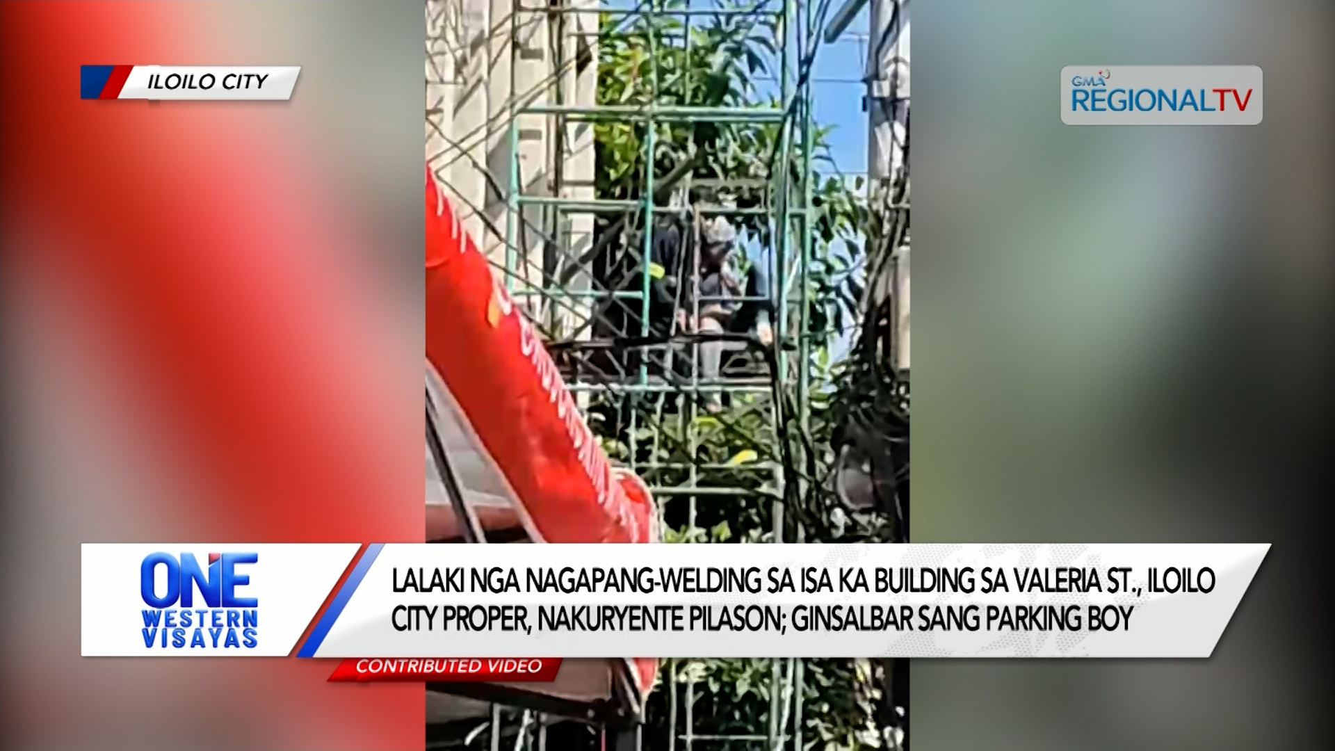 Lalaki nga nagapang-welding sa isa ka building sa Iloilo City Proper nakuryente