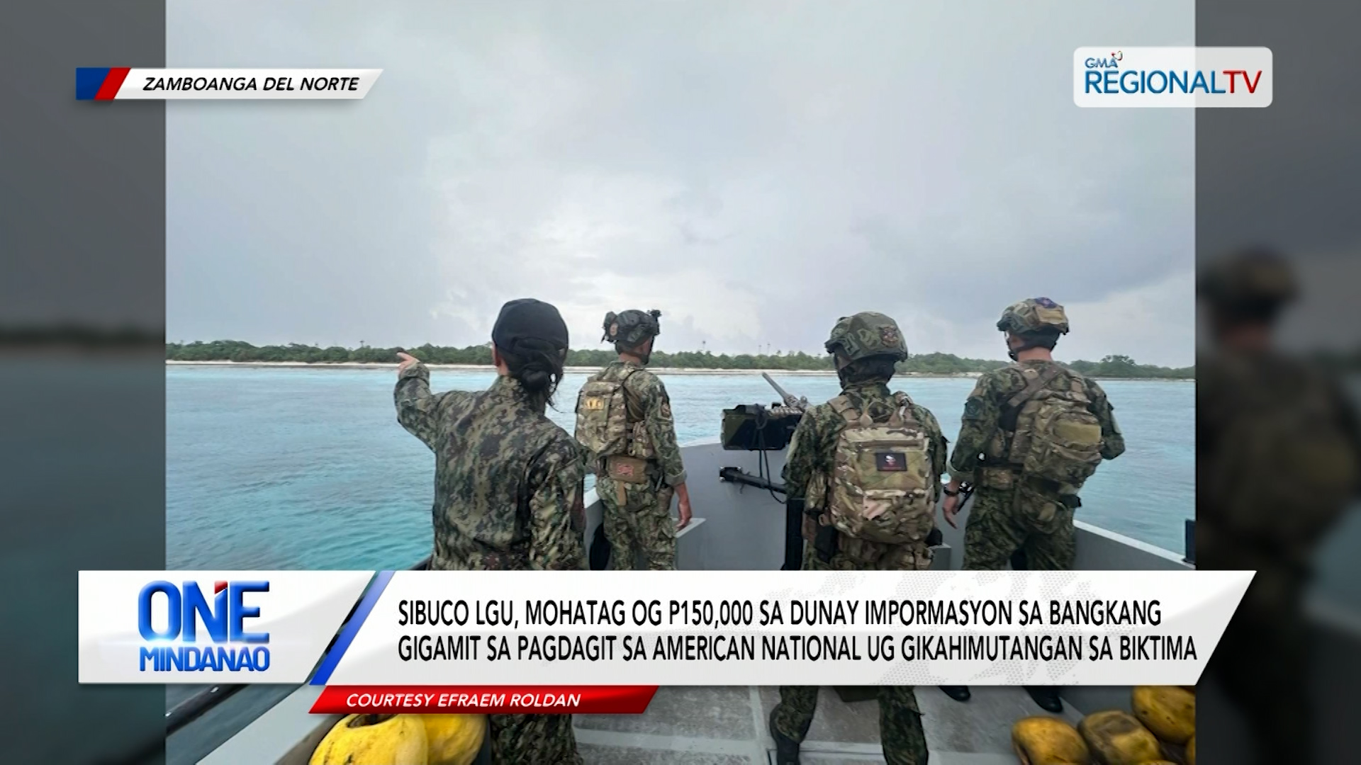 P150,000 ihatag sa dunay impormasyon sa pagdagit sa American national