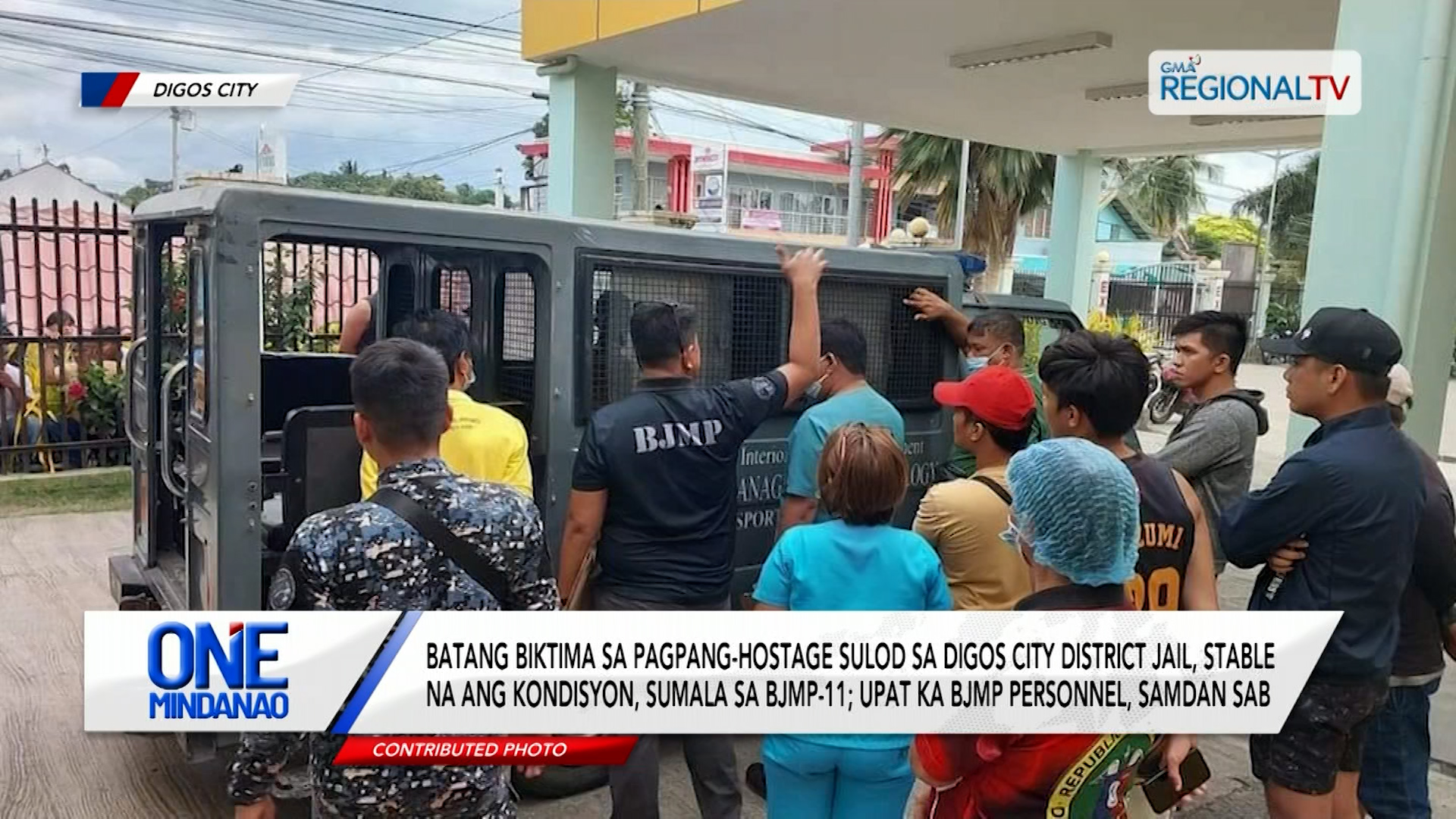 Batang biktima sa pagpang-hostage sulod sa Digos City District Jail, stable na