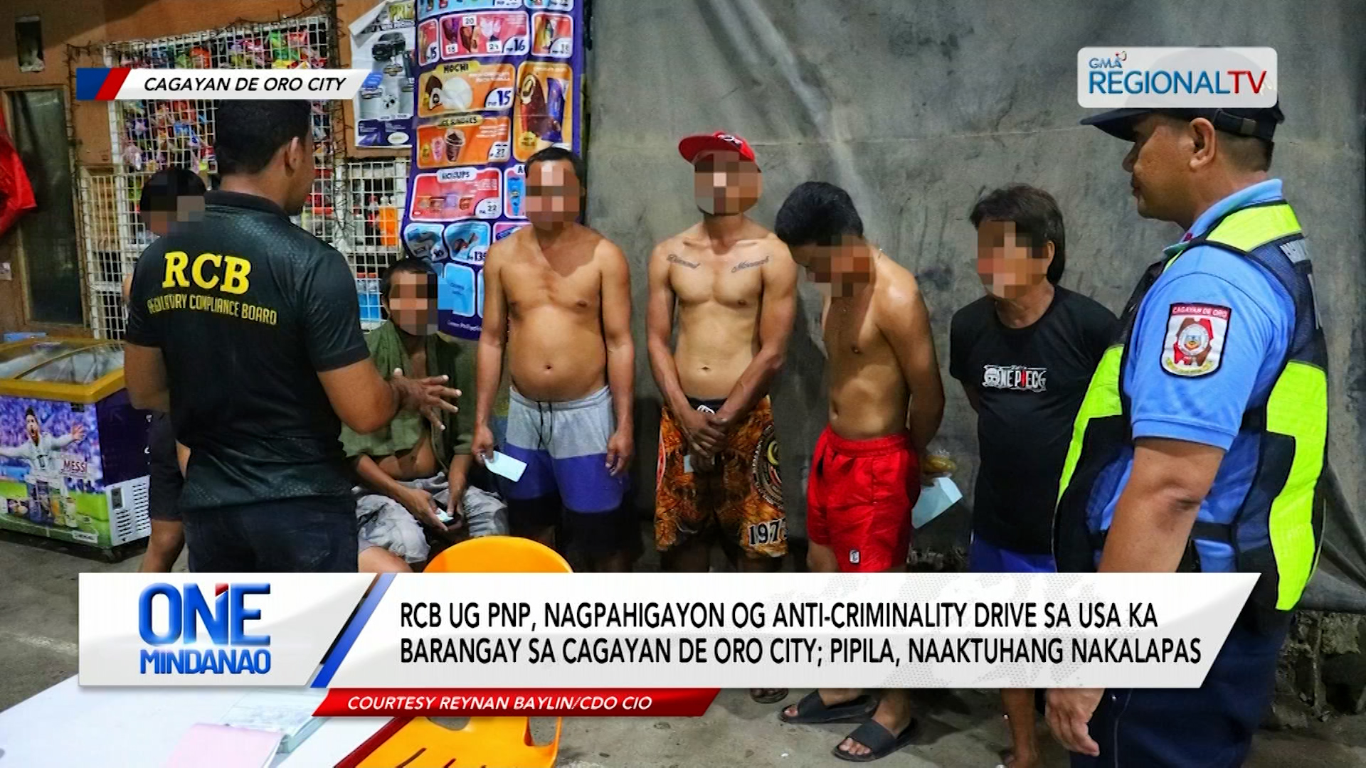 RCB ug PNP, nagpahigayon og anti-criminality drive ssa Cagayan de Oro City