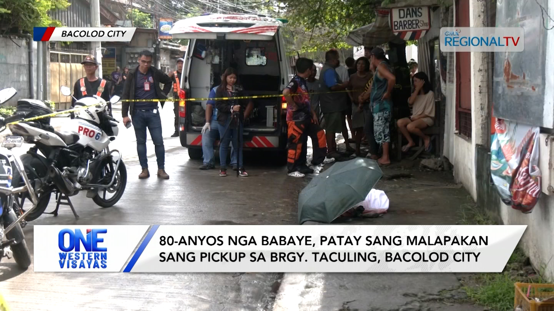 80-anyos nga babaye, patay sang malapakan sang pickup sa Bacolod City