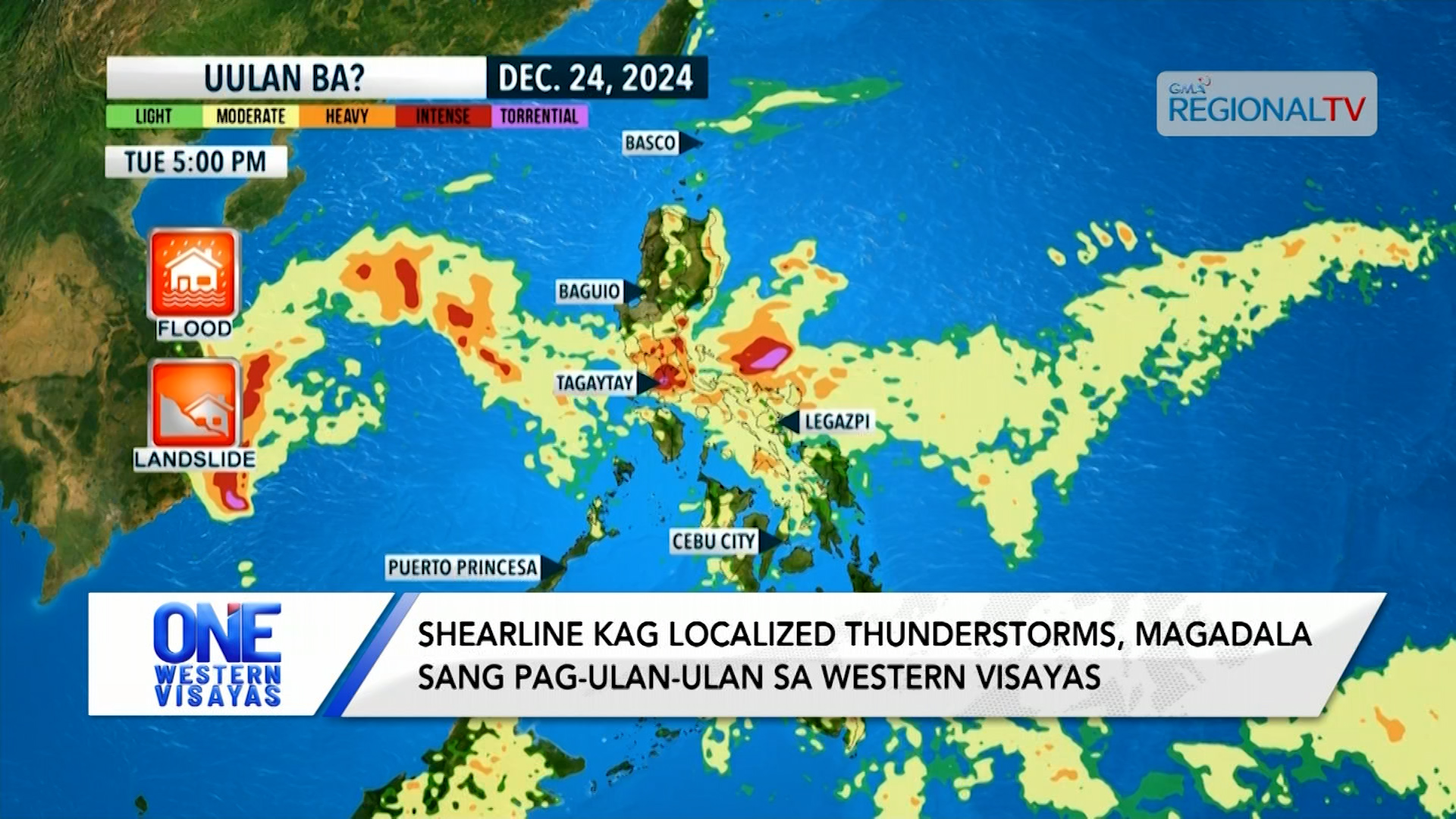 Shearline kag localized thunderstorms, magadala sang pag-ulan-ulan sa paskwa