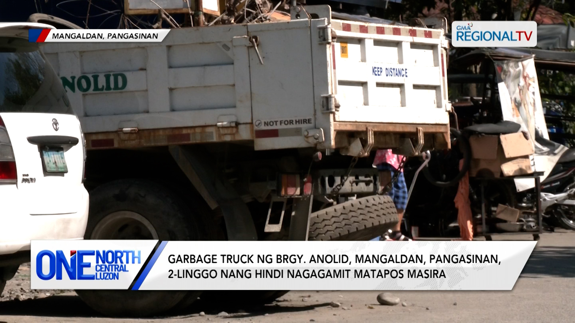 Garbage truck ng Brgy. Anolid, Mangaldan, 2-linggo nang hindi nagagamit