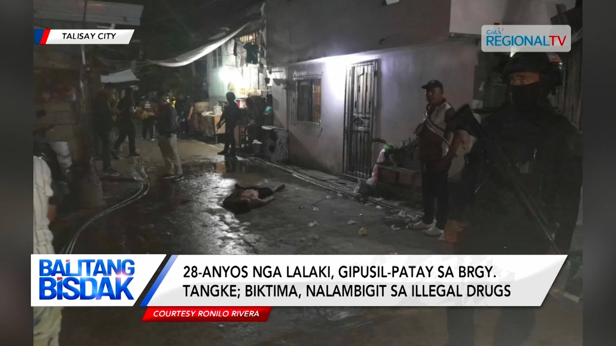 28-anyos nga lalaki, gipusil-patay sa Brgy. Tangke, Talisay City