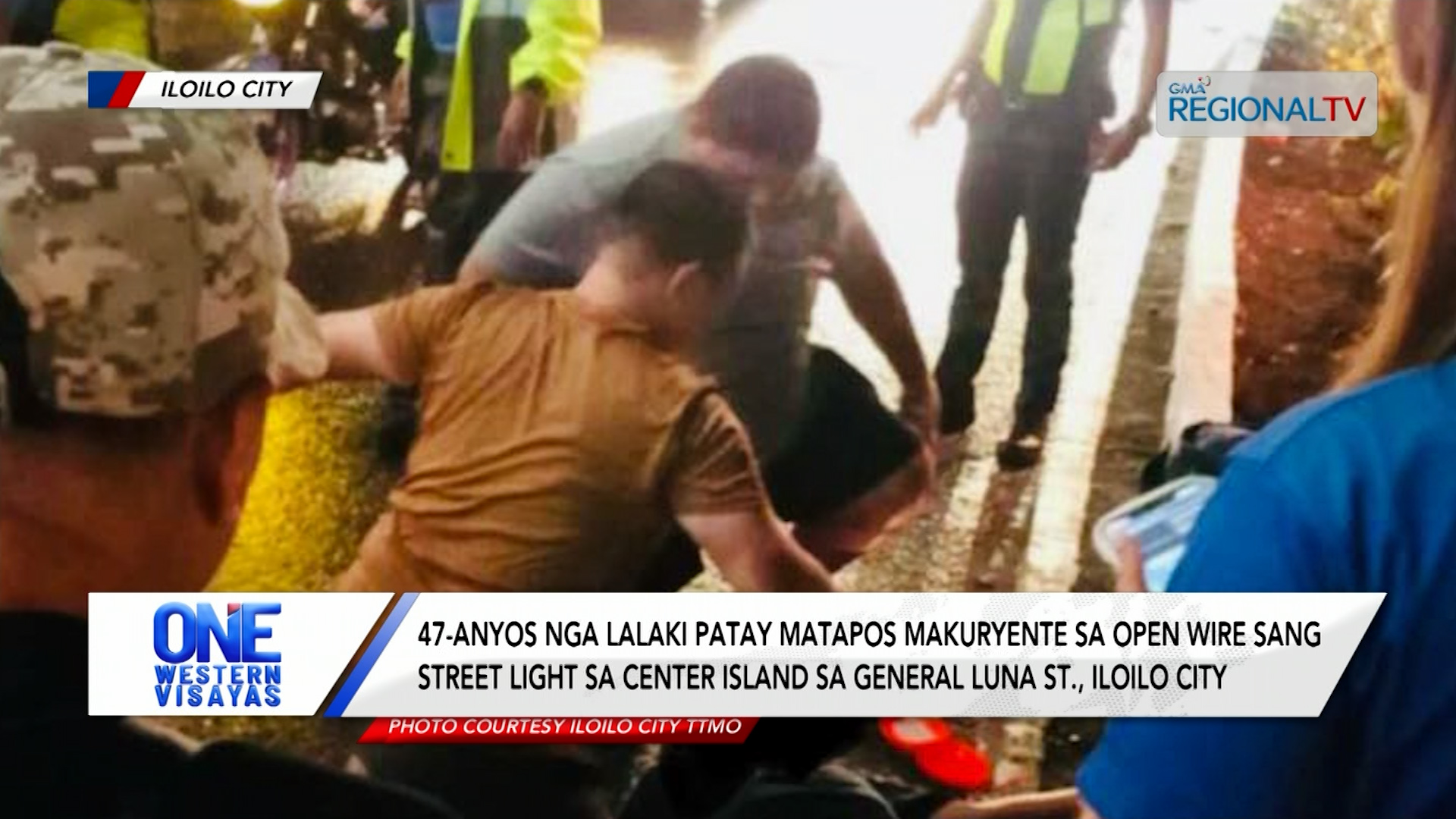 Lalaki patay matapos makuryente sa open wire sang streetlight sa Iloilo City