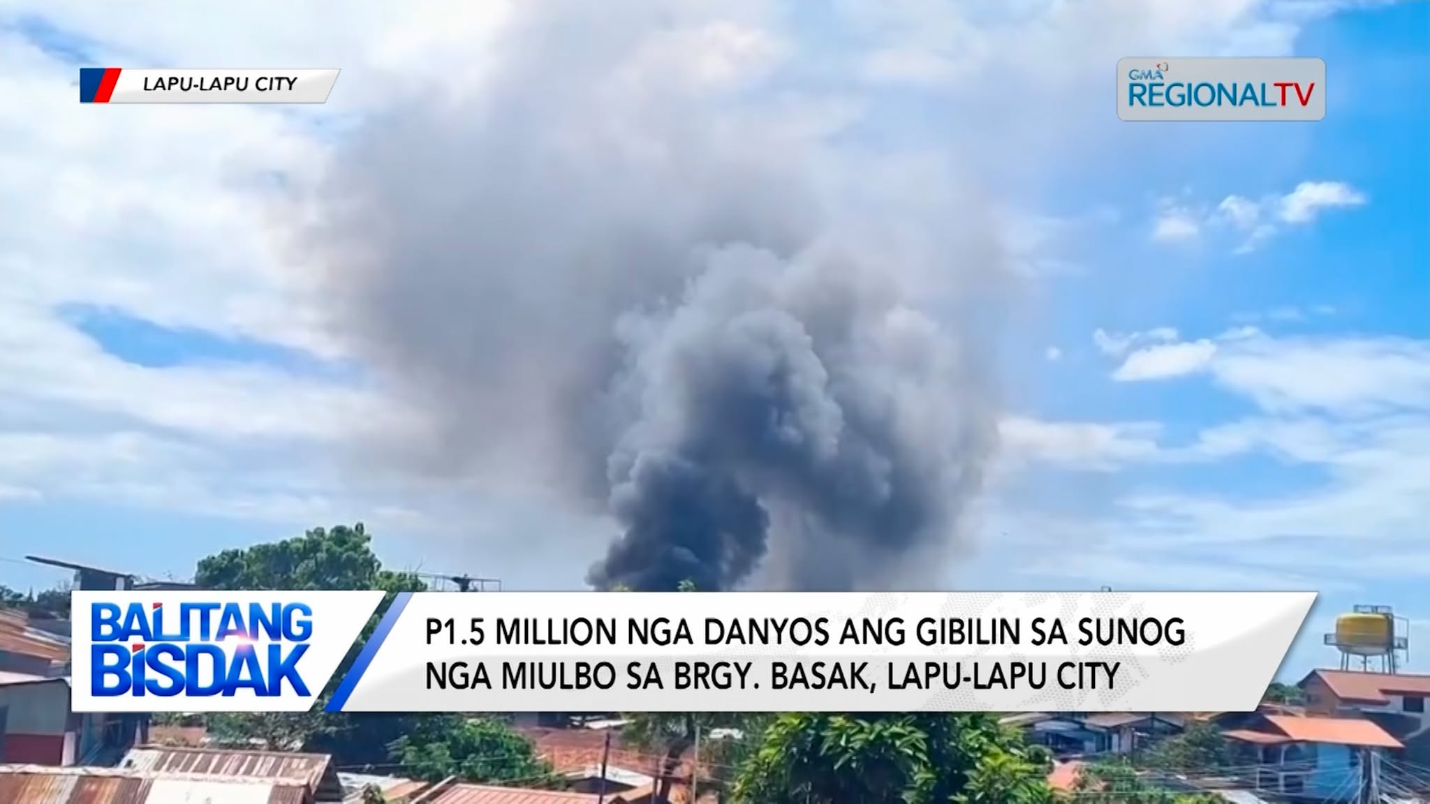 P1.5M nga danyos ang gibilin sa sunog nga miulbo sa Brgy. Basak, Lapu-Lapu City