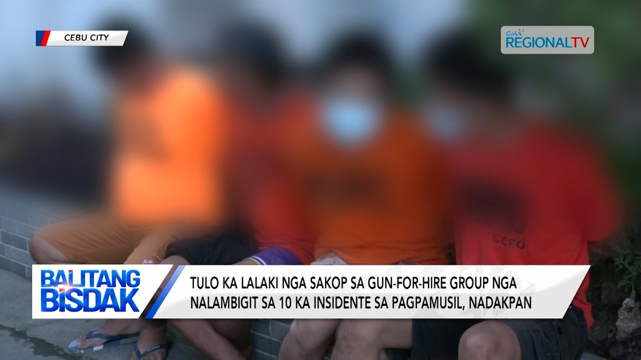 3 ka lalaki nga sakop sa gun-for-hire group sa Cebu, nasikop