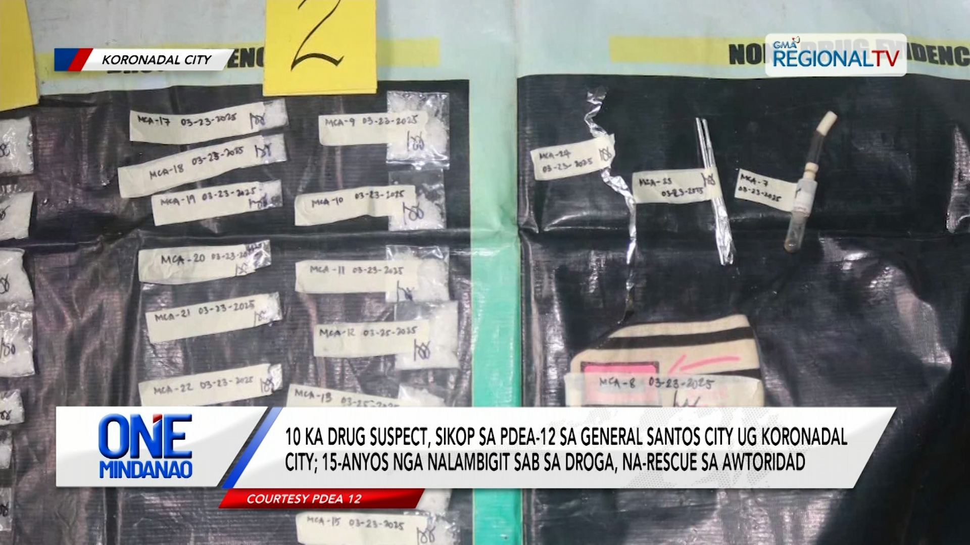 10 drug suspects, sikop sa General Santos City ug Koronadal City
