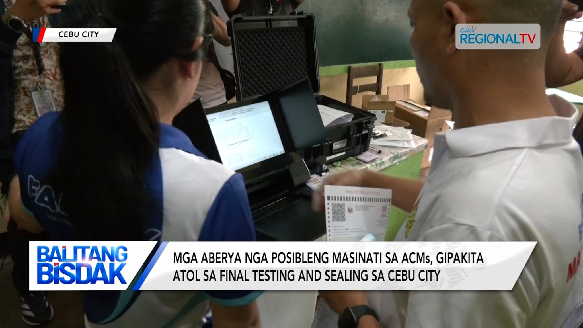 Mga posibleng aberya sa ACMs, gipakita sa final testing and sealing sa Cebu City