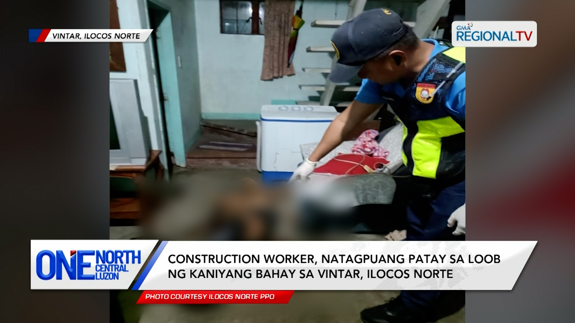 Construction worker, natagpuang patay sa loob ng kaniyang bahay sa Vintar